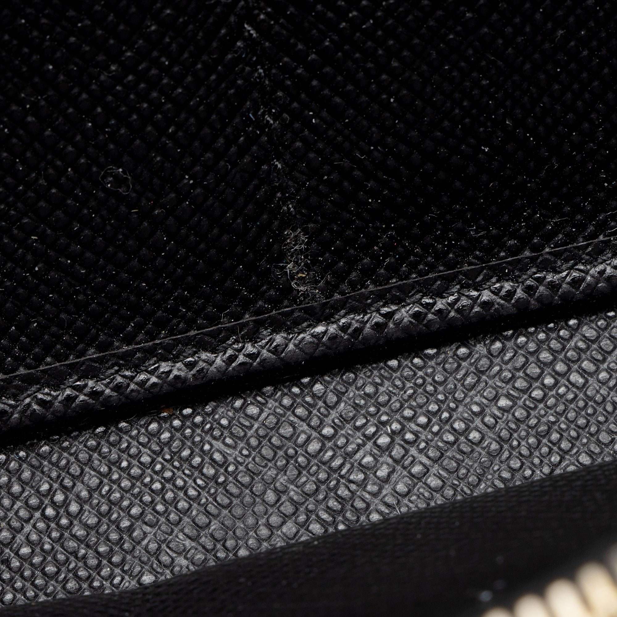 Prada Saffiano Zip Around Large Wallet