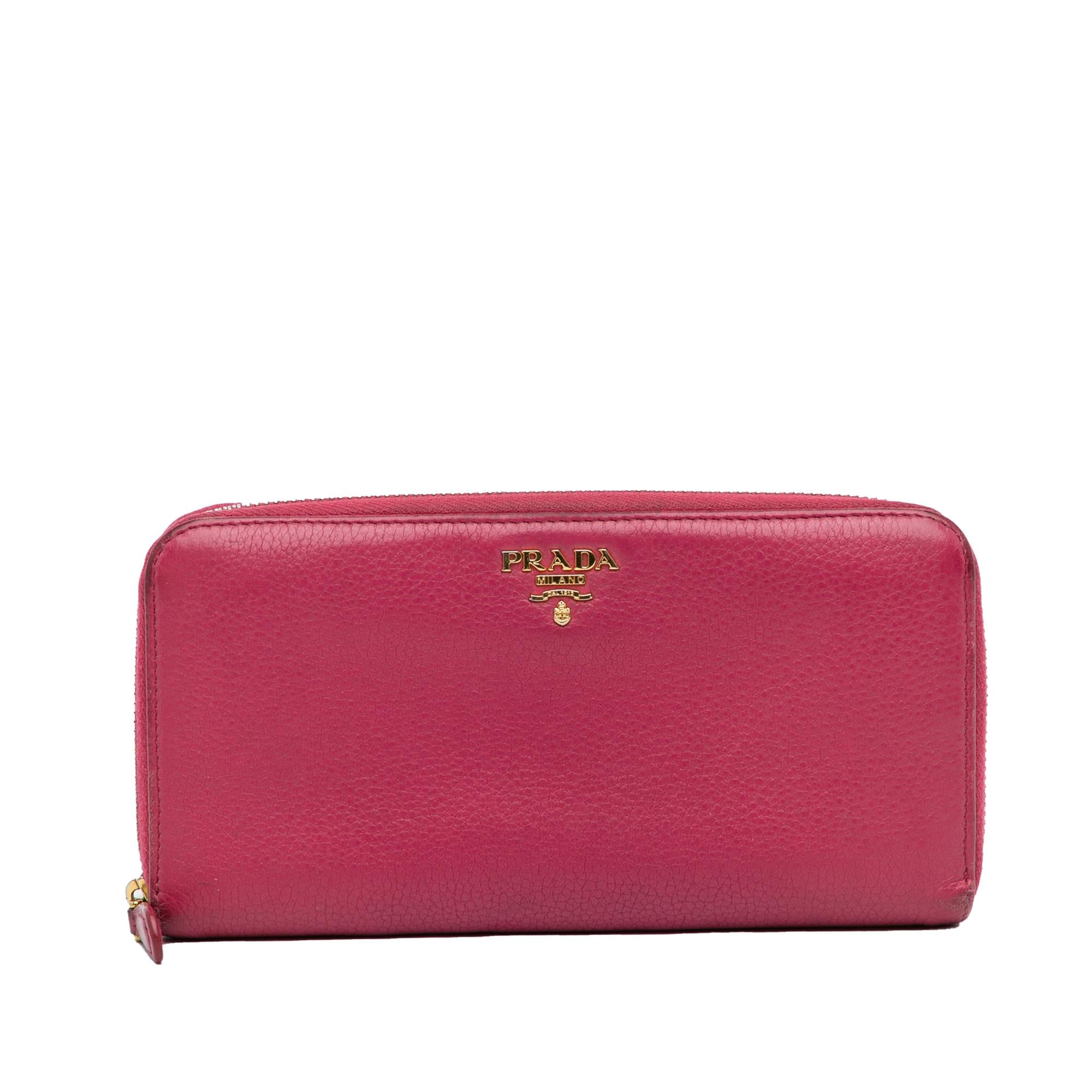 Prada Saffiano Zip Around Long Wallet (SHG-NcLSL6)