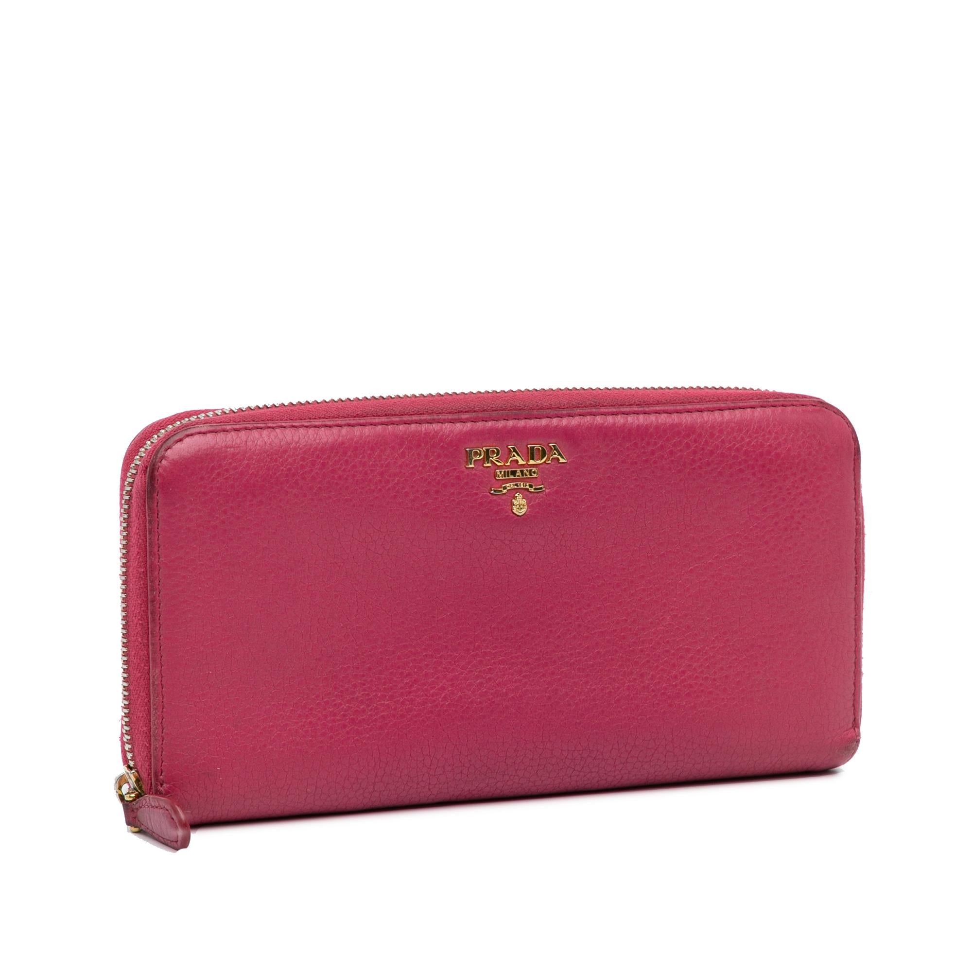 Prada Saffiano Zip Around Long Wallet (SHG-NcLSL6)