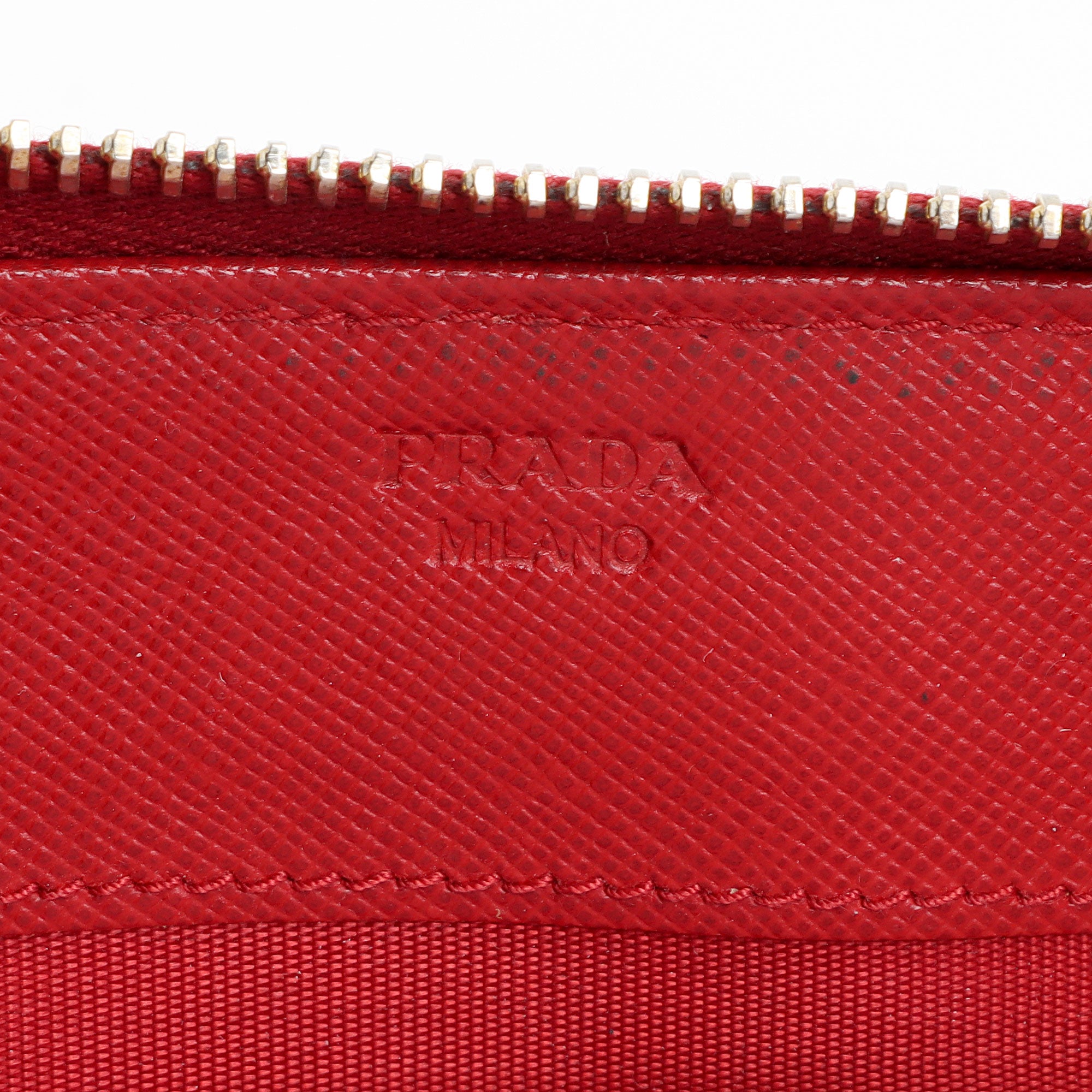 Prada Saffiano Zip Around Wallet (SHF-l6CXal)