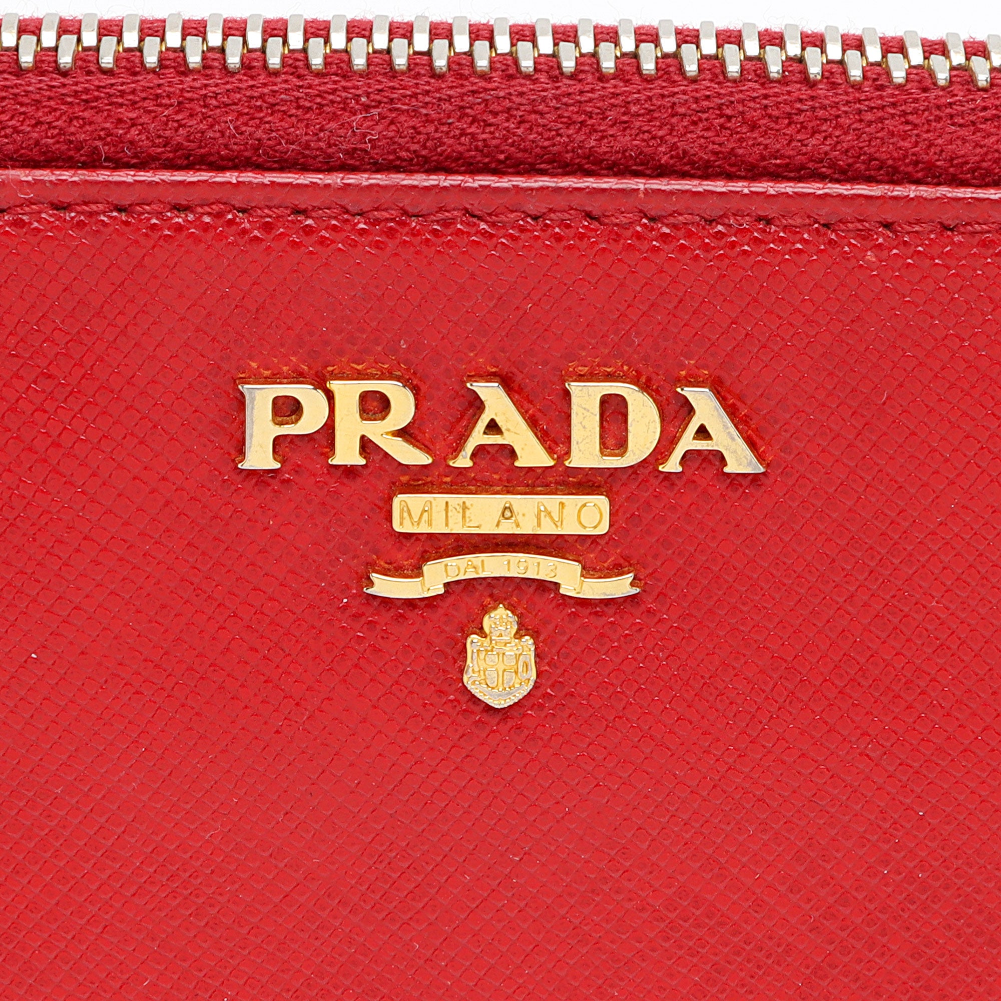 Prada Saffiano Zip Around Wallet (SHF-l6CXal)