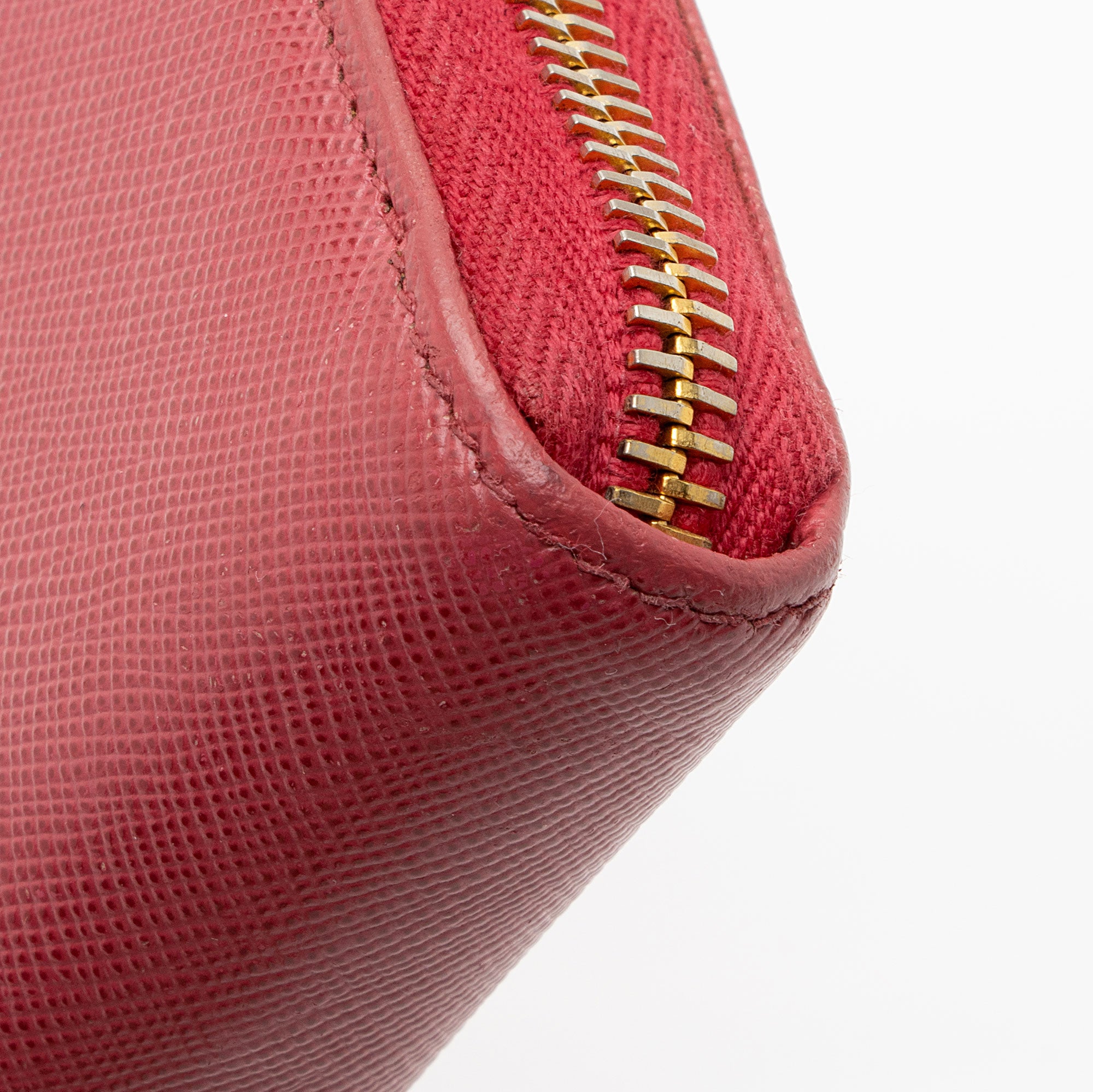 Prada Saffiano Zip Around Wallet (SHF-mZT3Q2)