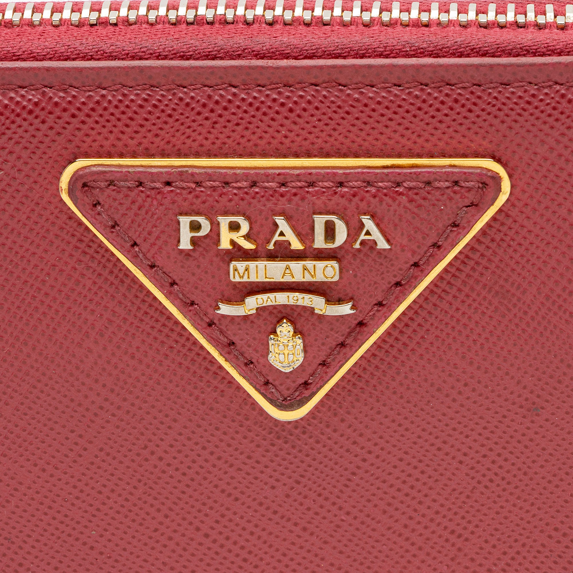Prada Saffiano Zip Around Wallet (SHF-mZT3Q2)
