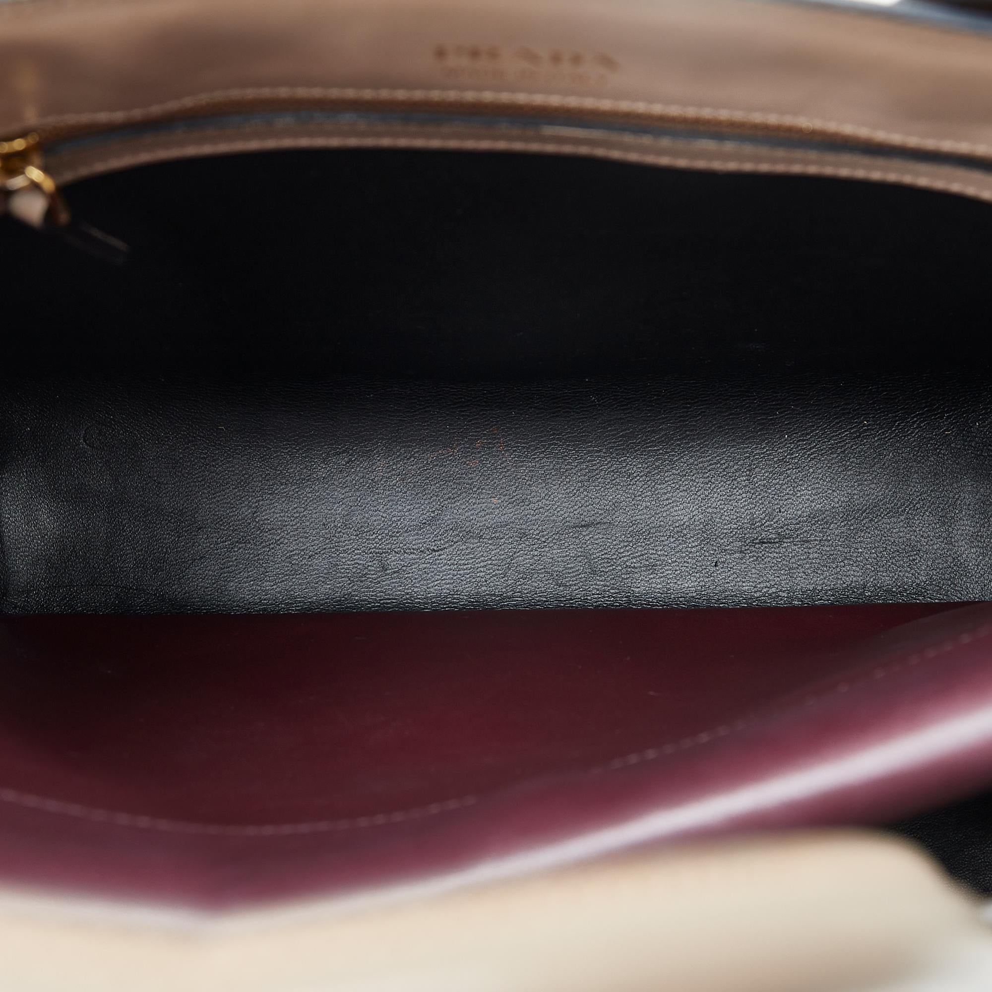 Prada Saffiano & City Calf Bibliotheque Bag (SHG-wE2mgA)