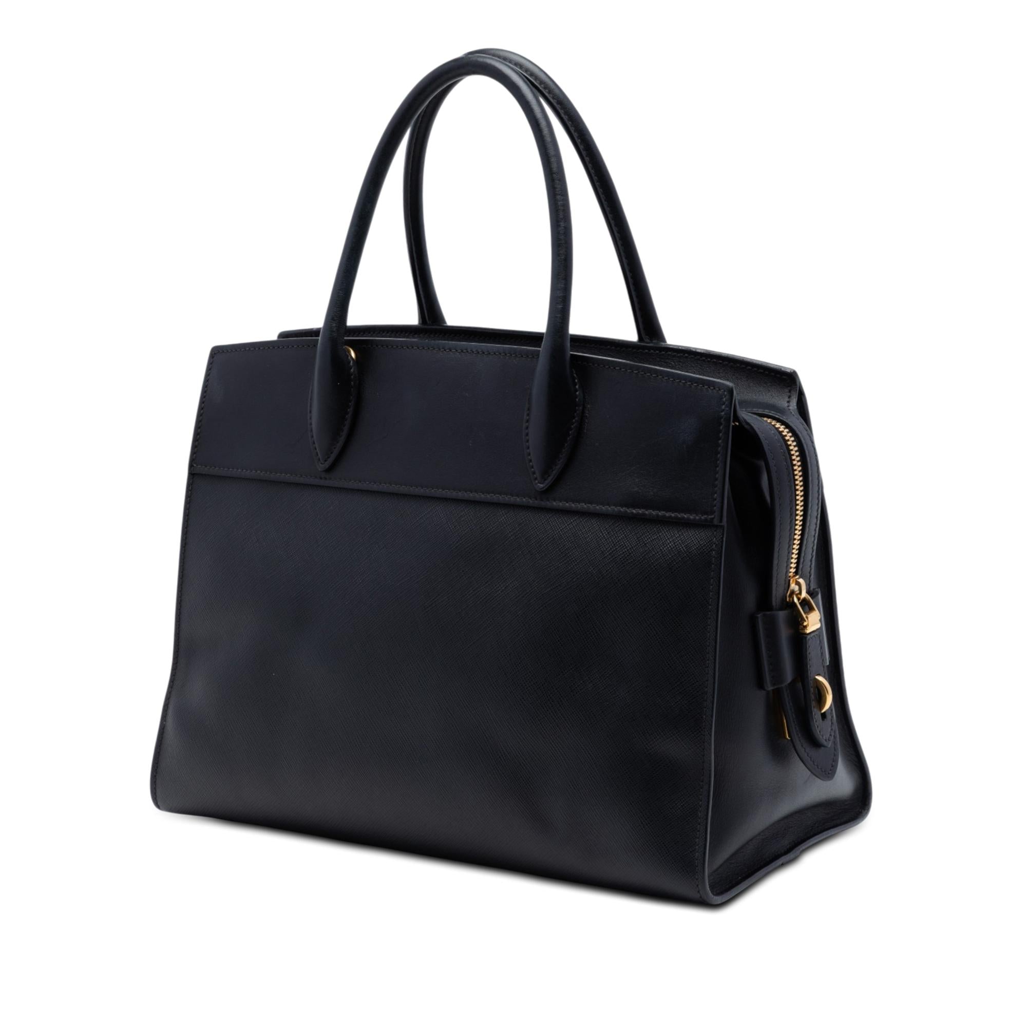 Prada Saffiano and City Calf Esplanade Satchel