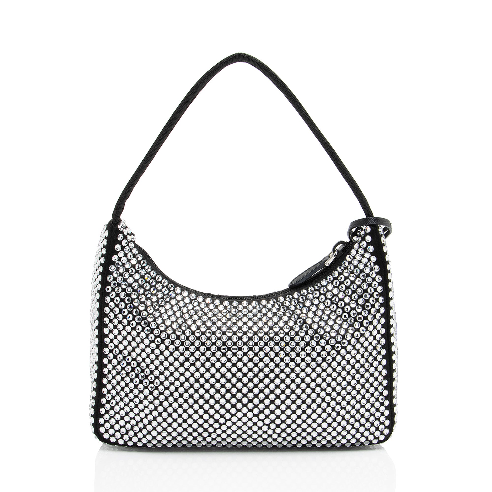Prada Satin Crystal Re-Edition 2000 Mini Bag