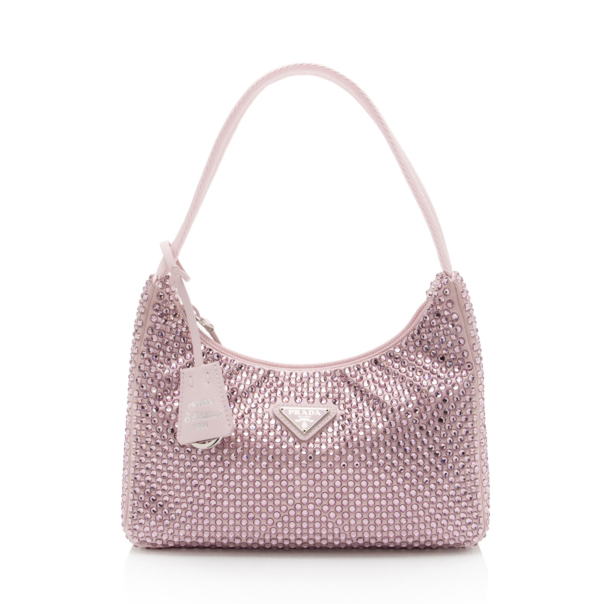 Prada Satin Crystal Re-Edition 2000 Mini Bag
