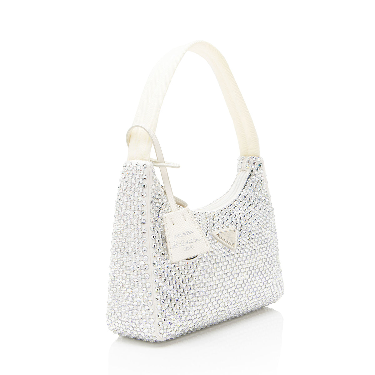 Prada Satin Crystal Re-Edition 2000 Mini Bag