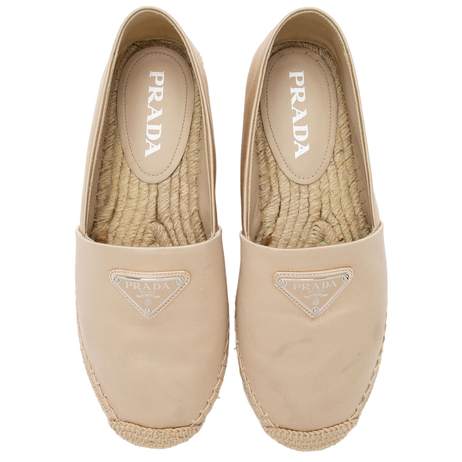Prada Satin Espadrilles Size 6 36 SHF xesuH7 LuxeDH