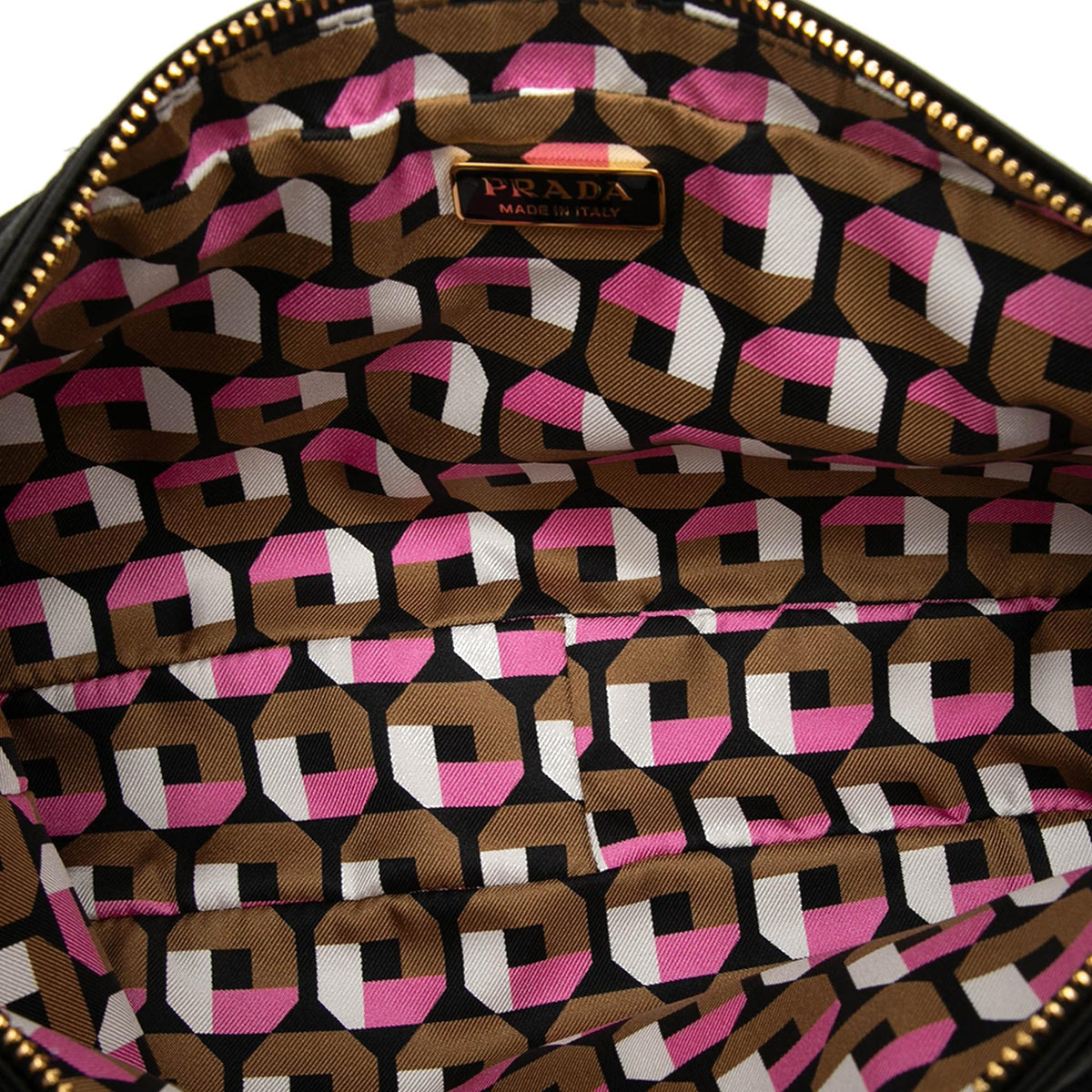 Prada Satin Multi Zip Pouch