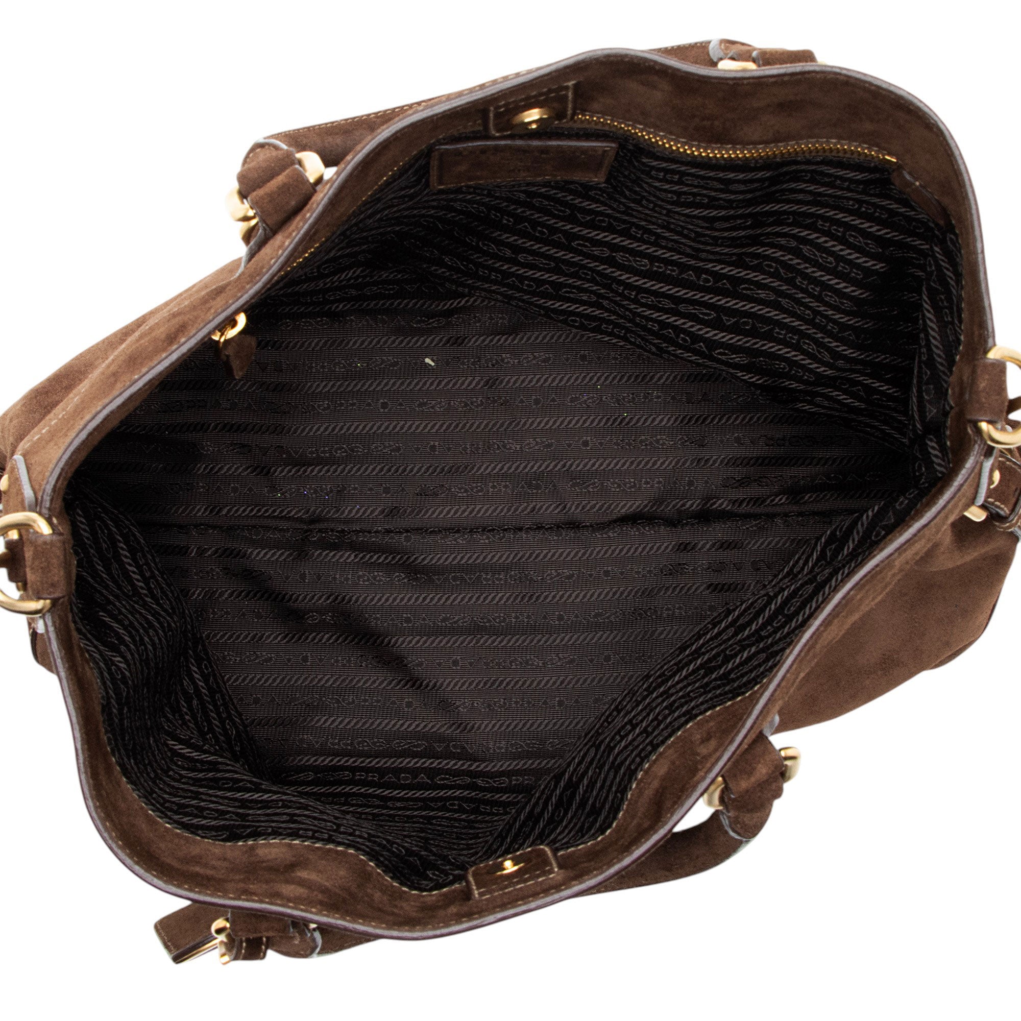 Prada Scamosciato Suede Convertible Satchel