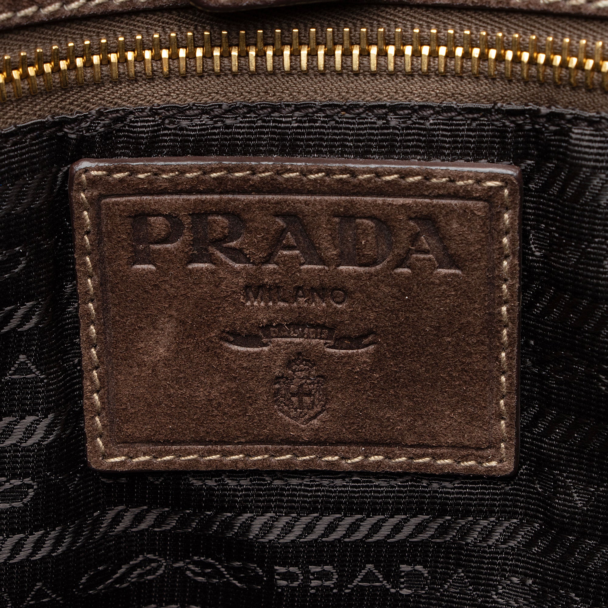 Prada Scamosciato Suede Convertible Satchel