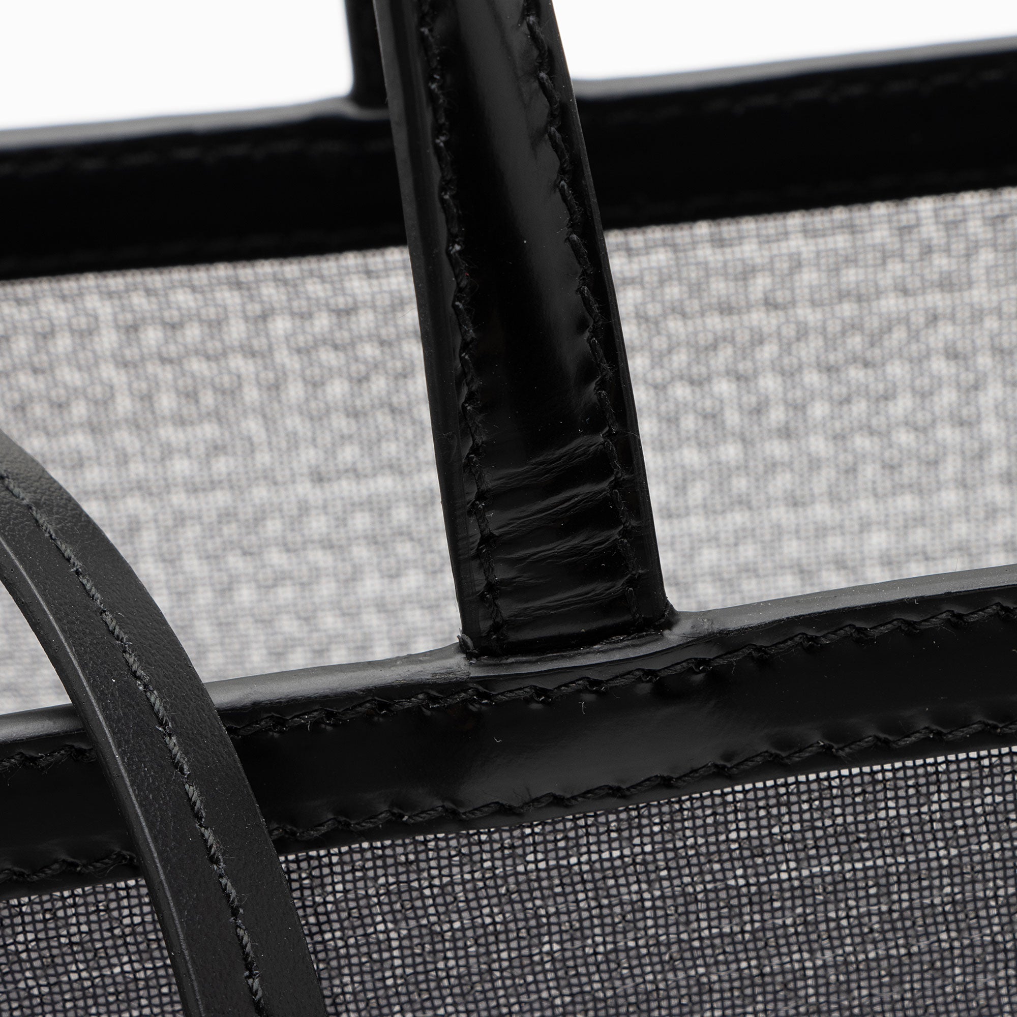 Prada Sequin Mesh Logo Large Tote