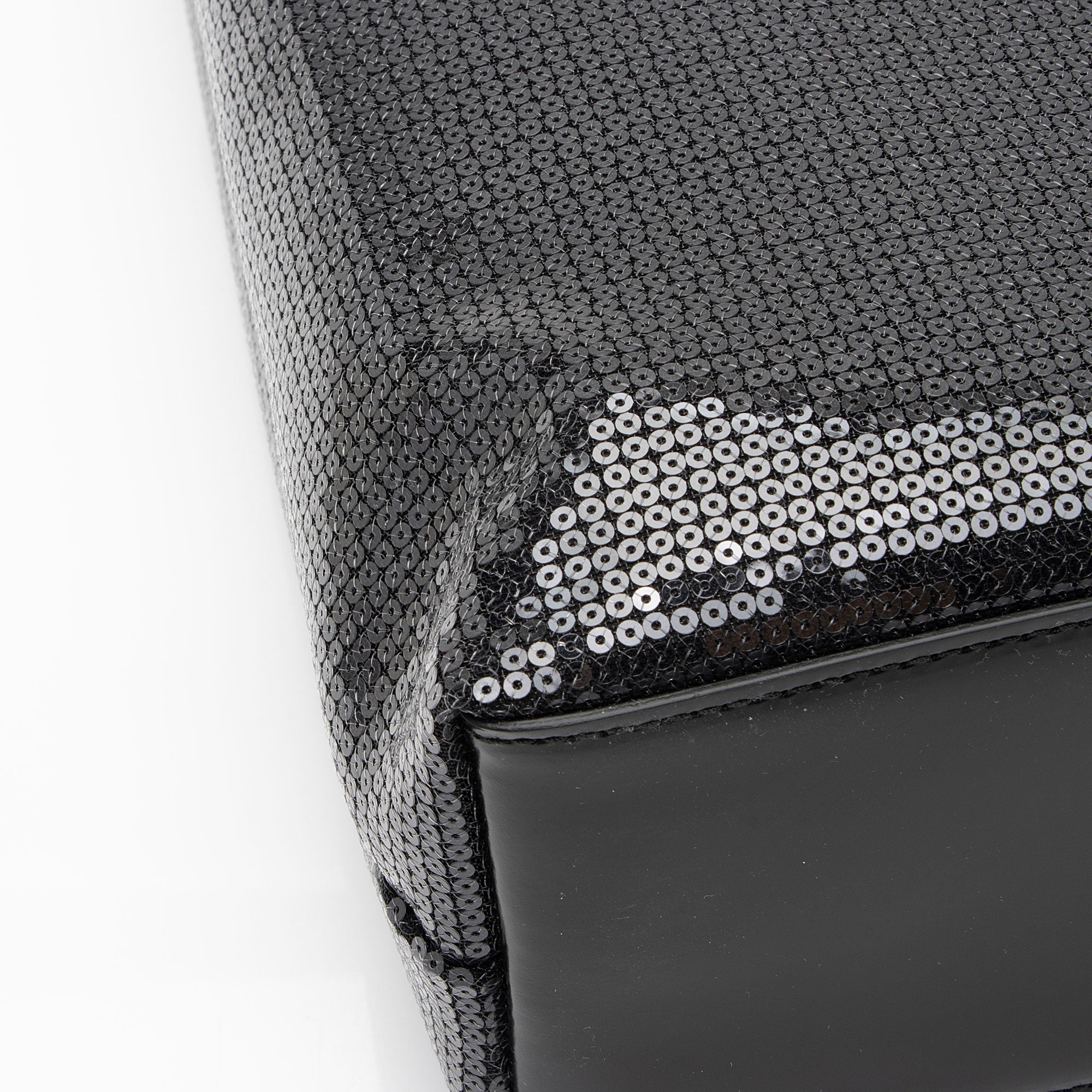 Prada Sequin Mesh Logo Large Tote