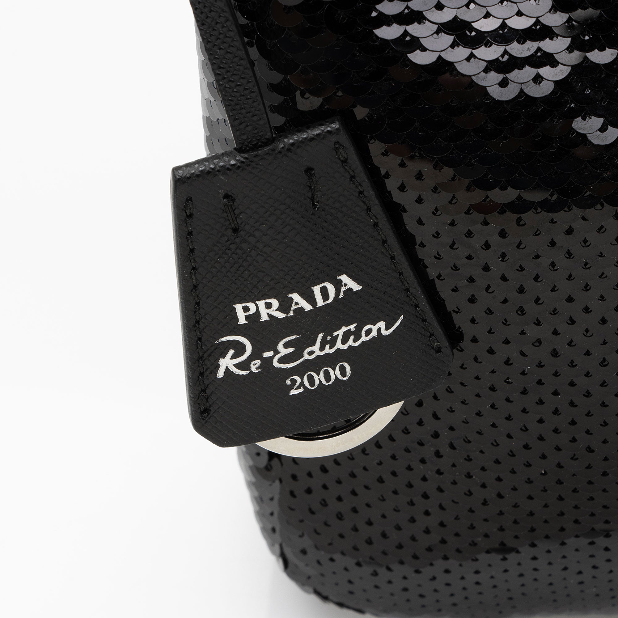 Prada Sequined Nylon Mini Re-Edition 2000 Hobo (SHF-ozWg8y)