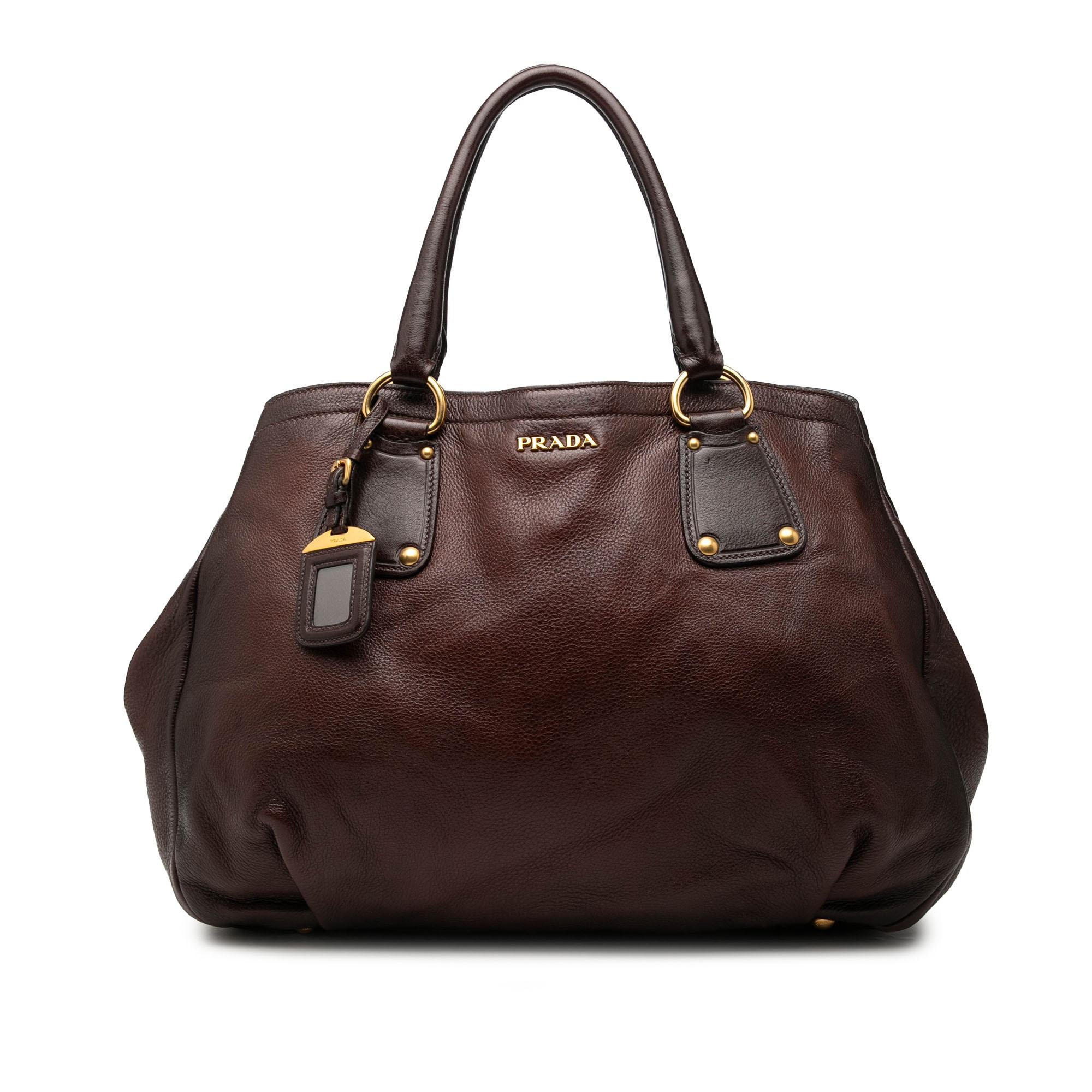 Prada Sfumato Cervo Antik Shopping Tote
