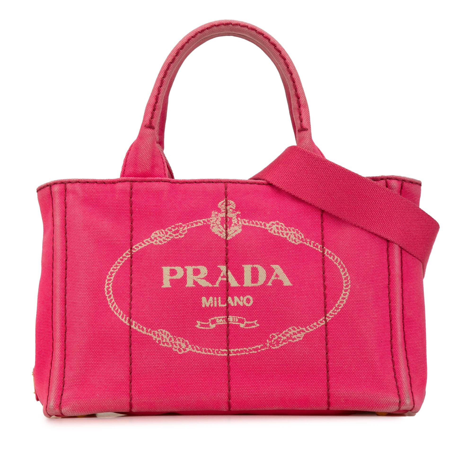 Prada Small Canapa Logo Satchel (SHG-DguyWj)