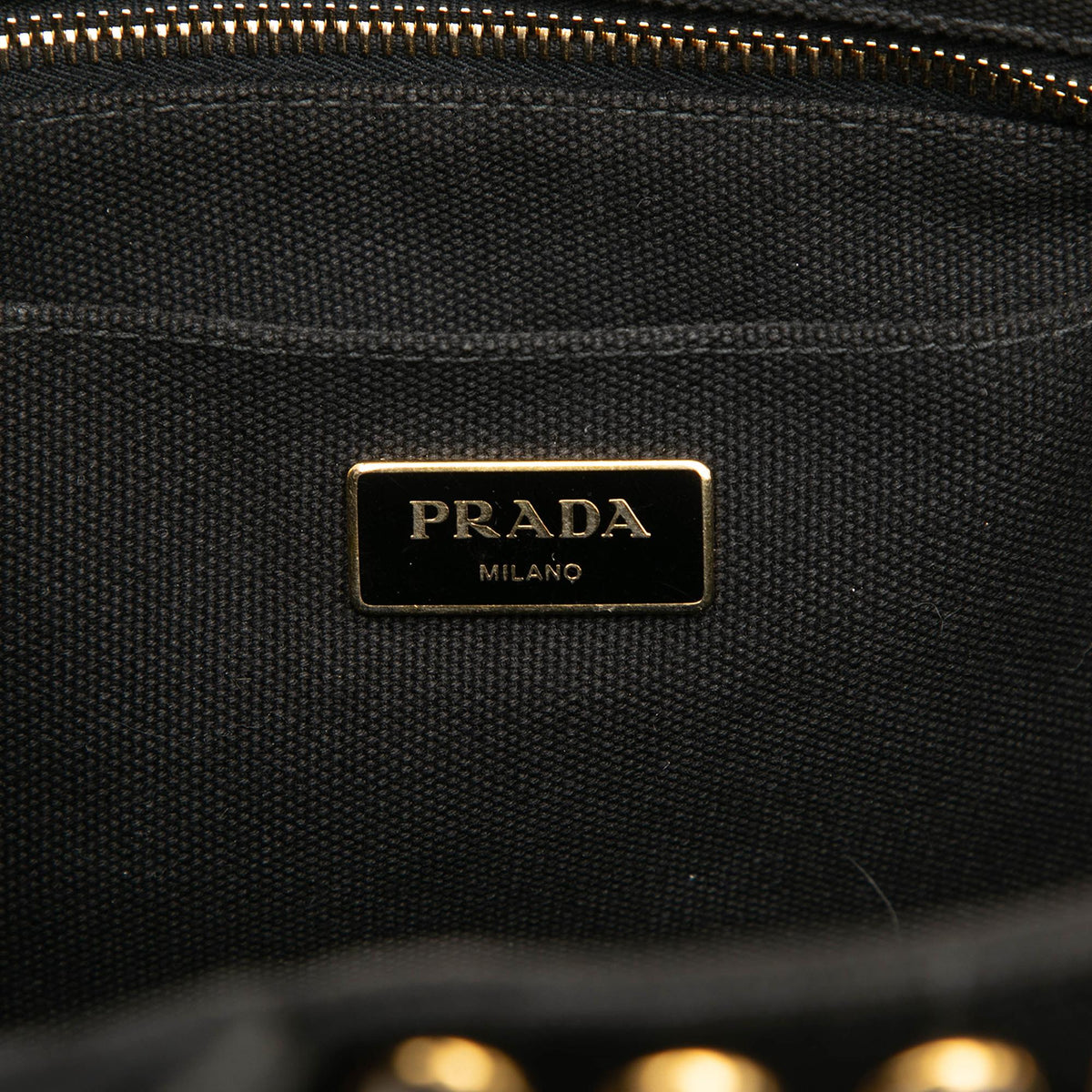 Prada Small Canvas Canapa Bijoux Satchel