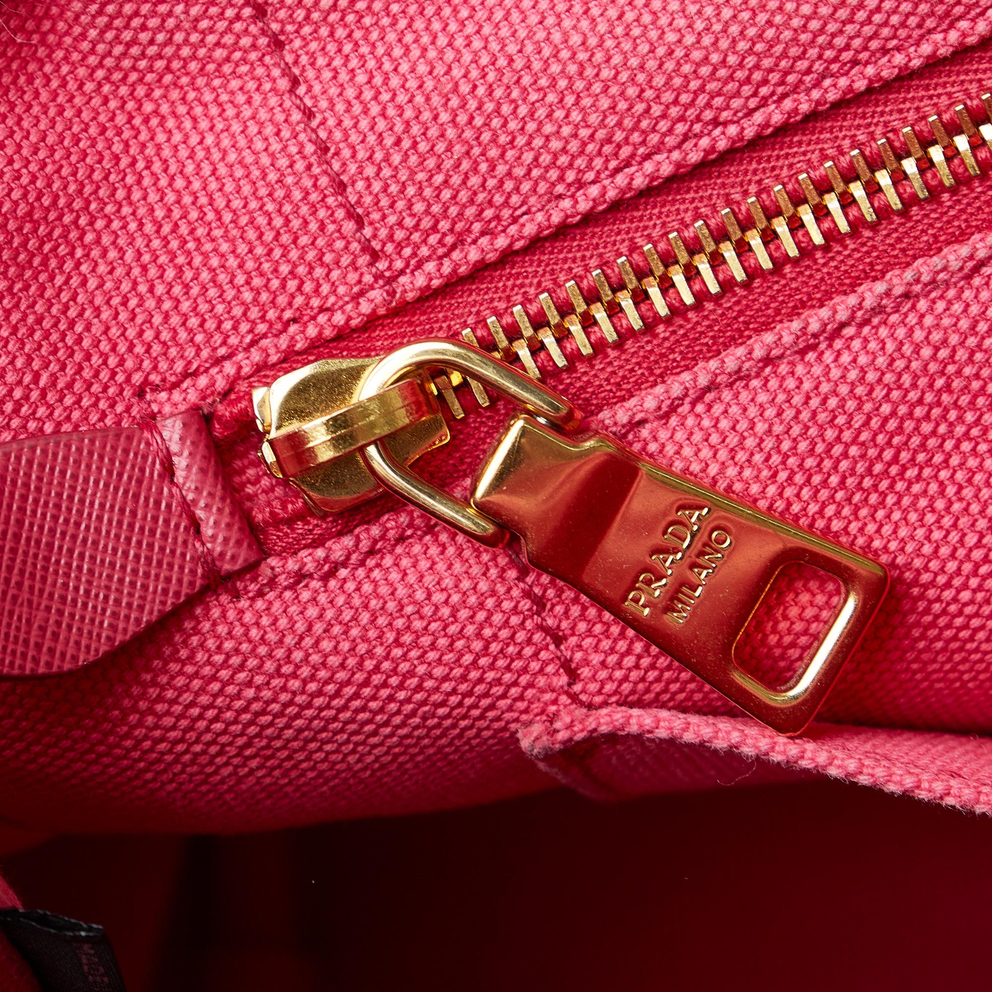 Prada Small Canvas Canapa Logo Satchel (SHG-qLbFUC)