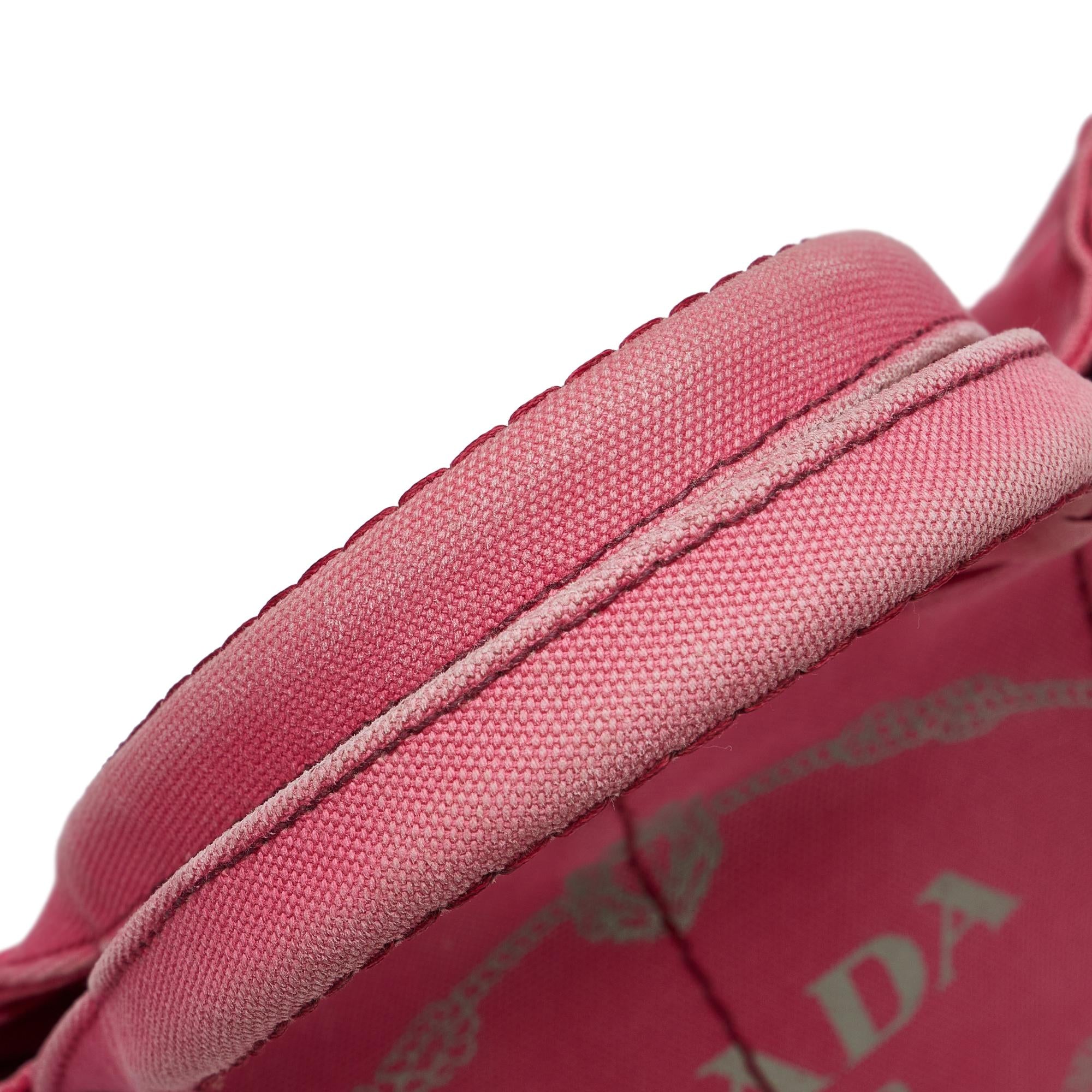 Prada Small Canvas Canapa Logo Satchel (SHG-qLbFUC)