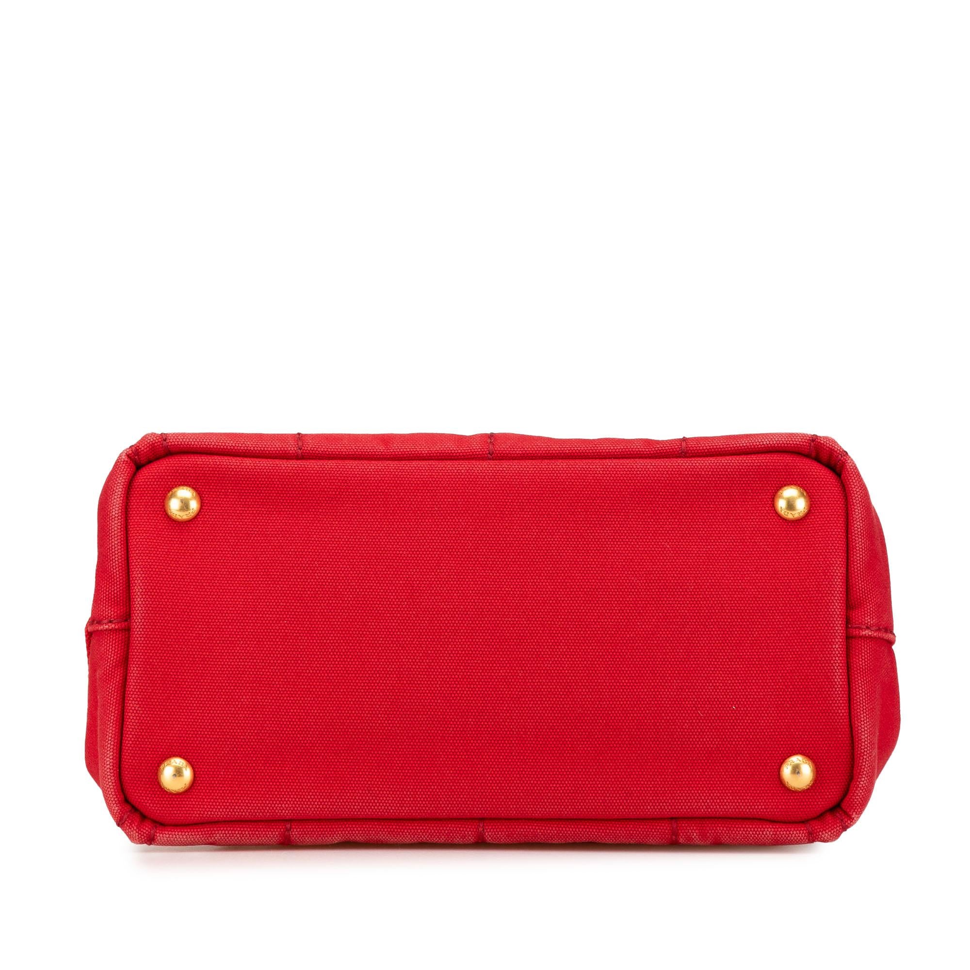 Prada Small Canvas Canapa Logo Satchel