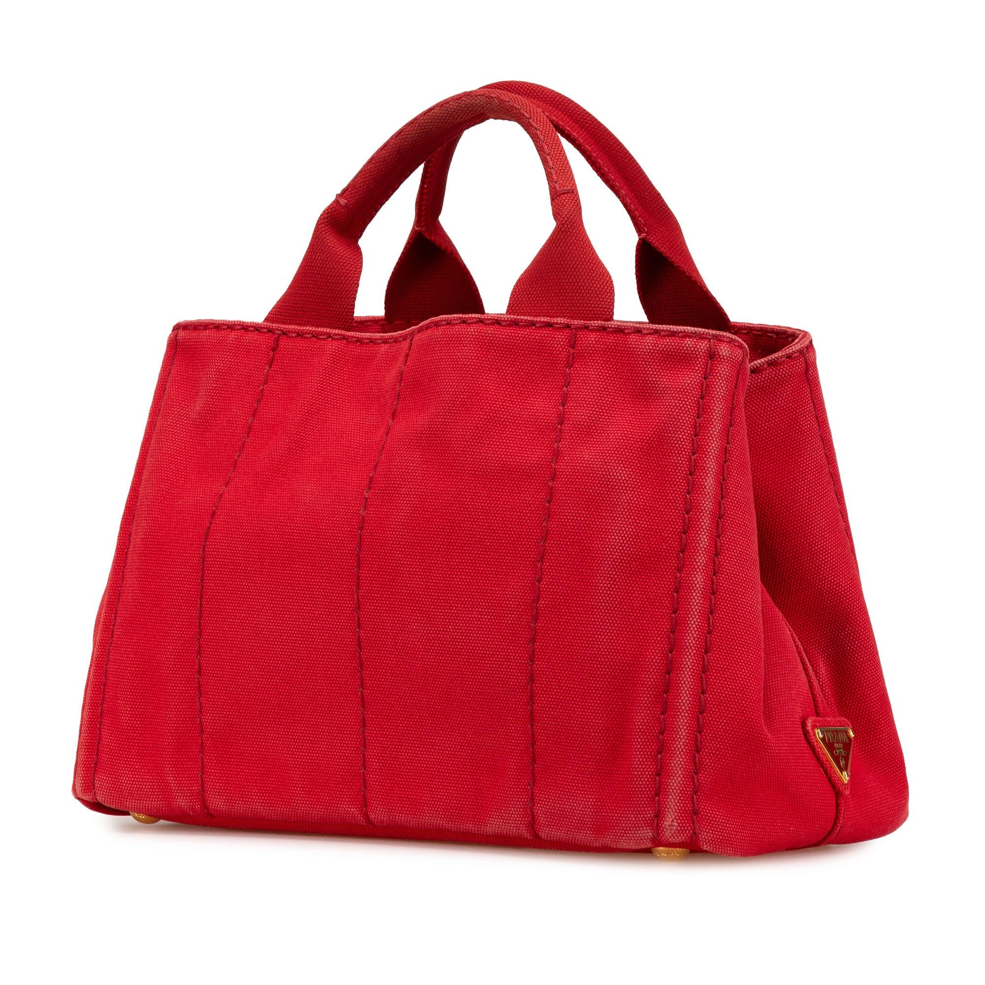 Prada Small Canvas Canapa Logo Satchel
