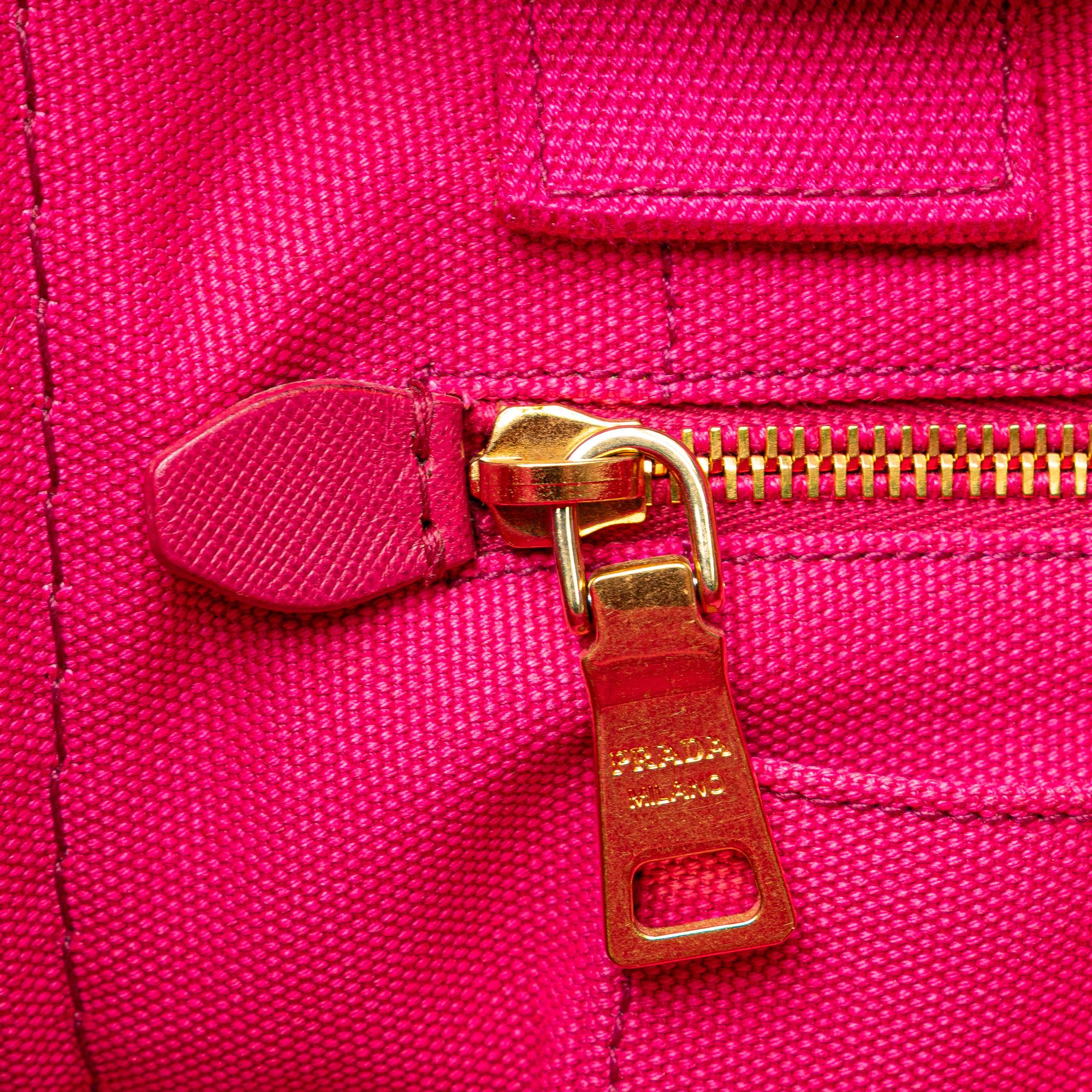 Prada Small Canvas Canapa Logo Tote