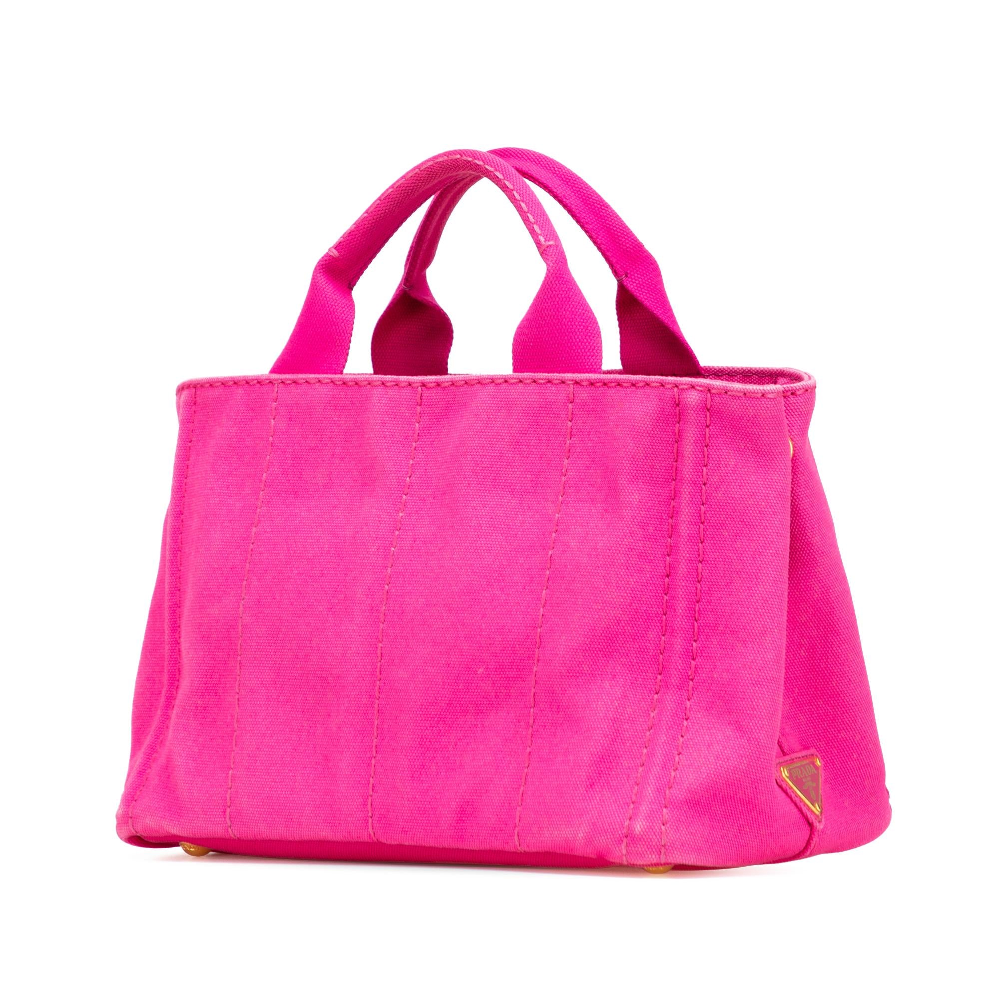 Prada Small Canvas Canapa Logo Tote