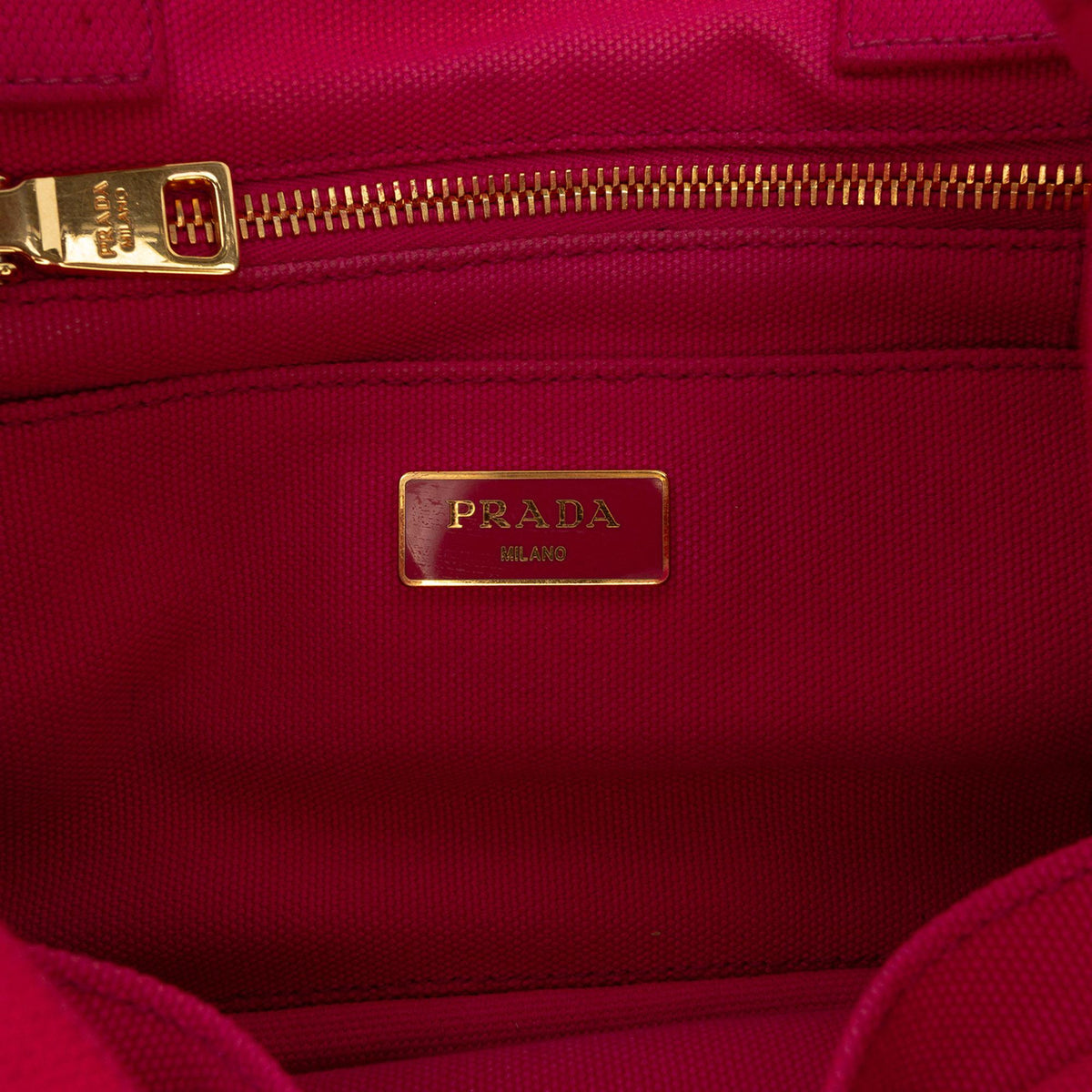Prada Small Canvas Canapa Logo Tote