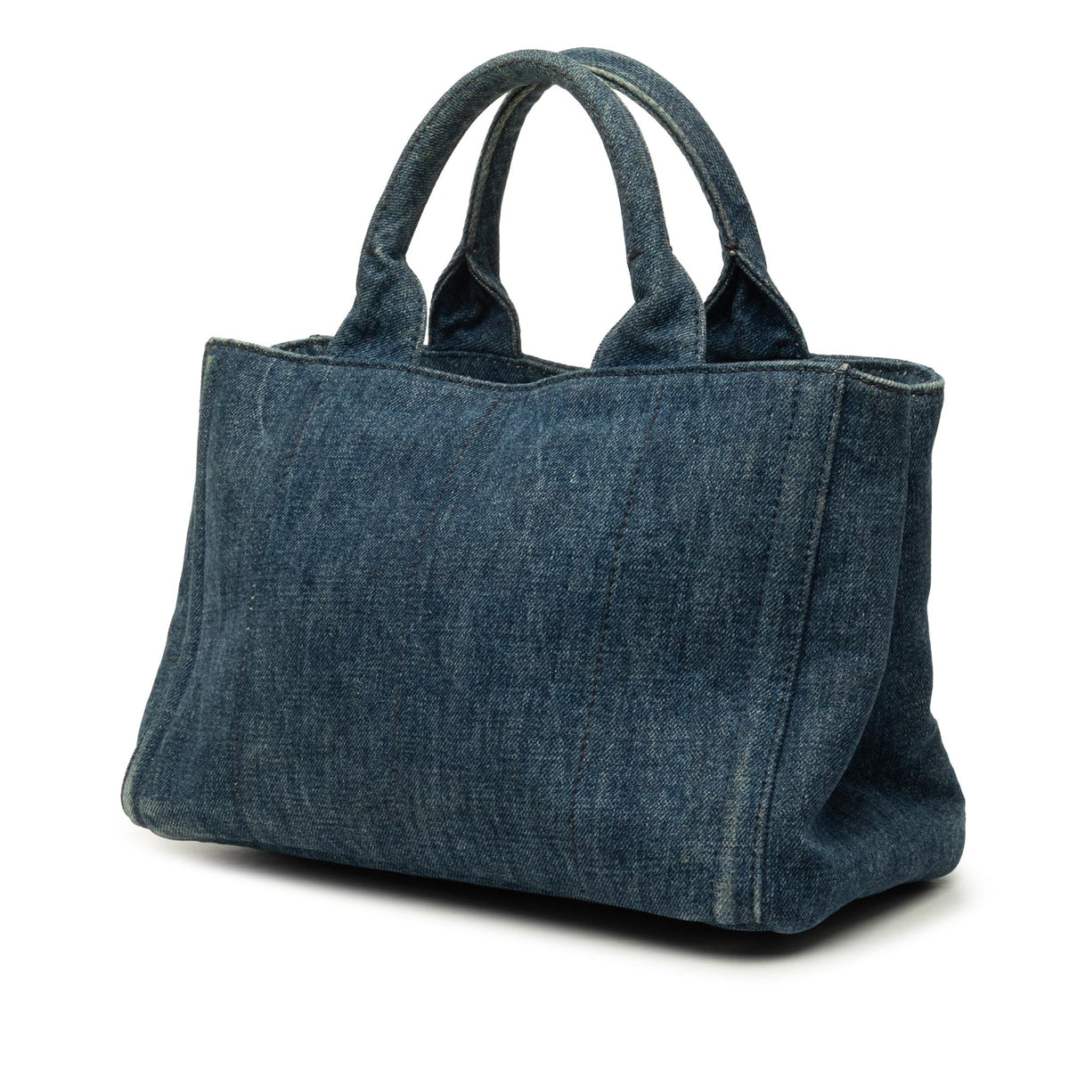 Prada Small Denim Canapa Bijoux Satchel