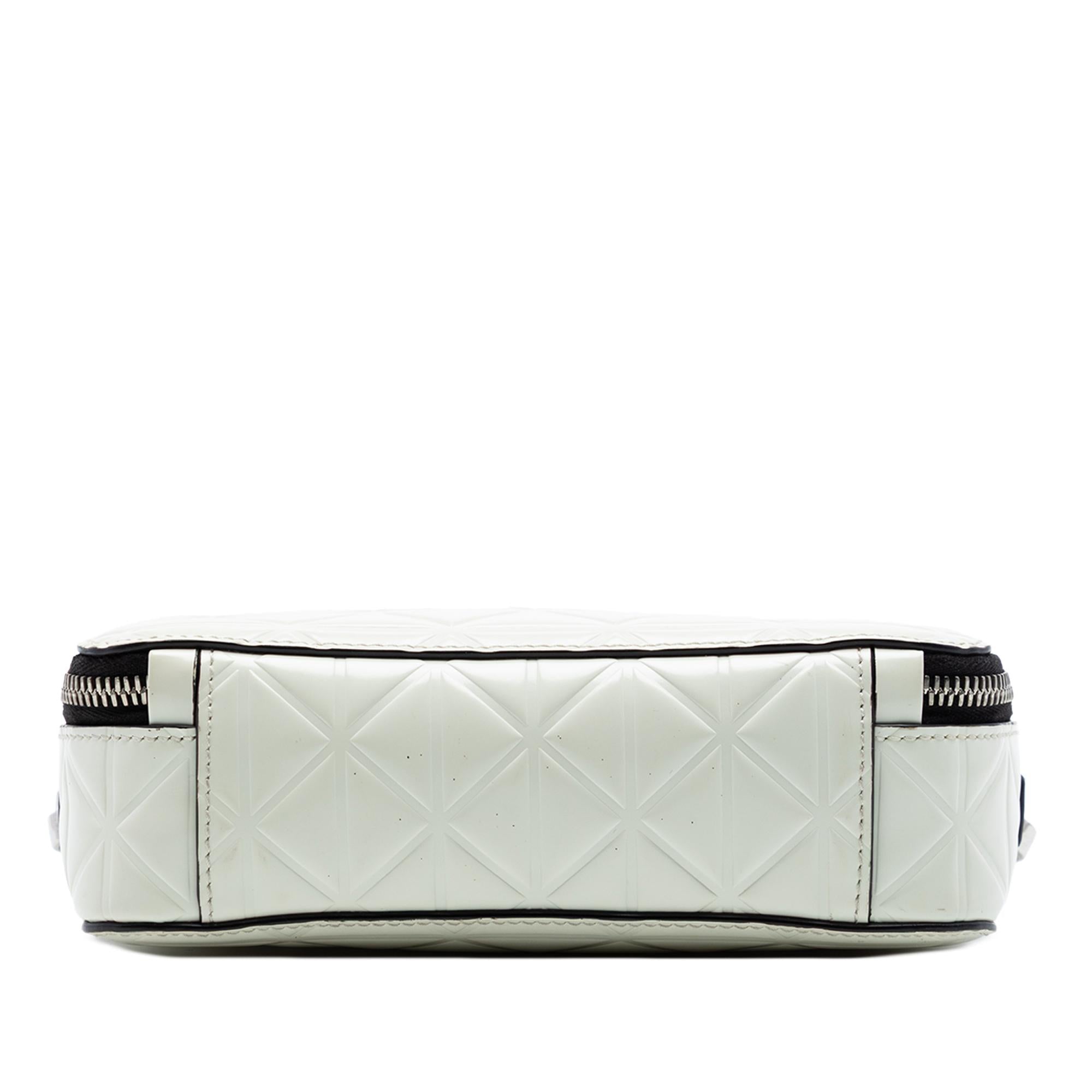 Prada Small Embossed Spazzolato Leather Brique Crossbody