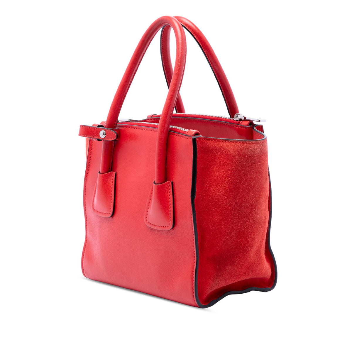Prada Small Glace Calf Twin Pocket Satchel