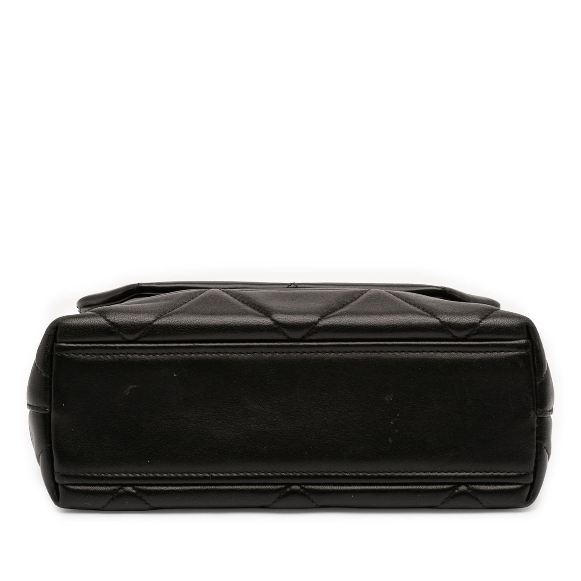 Prada Small Nappa Triangle Stitched Spectrum Flap