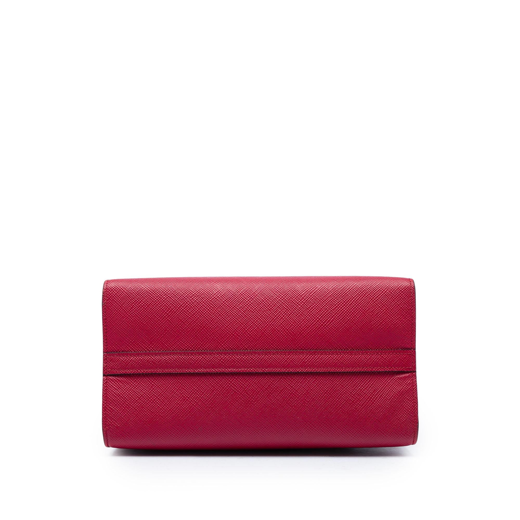 Prada Small Saffiano Cuir Monochrome Top Handle Tote