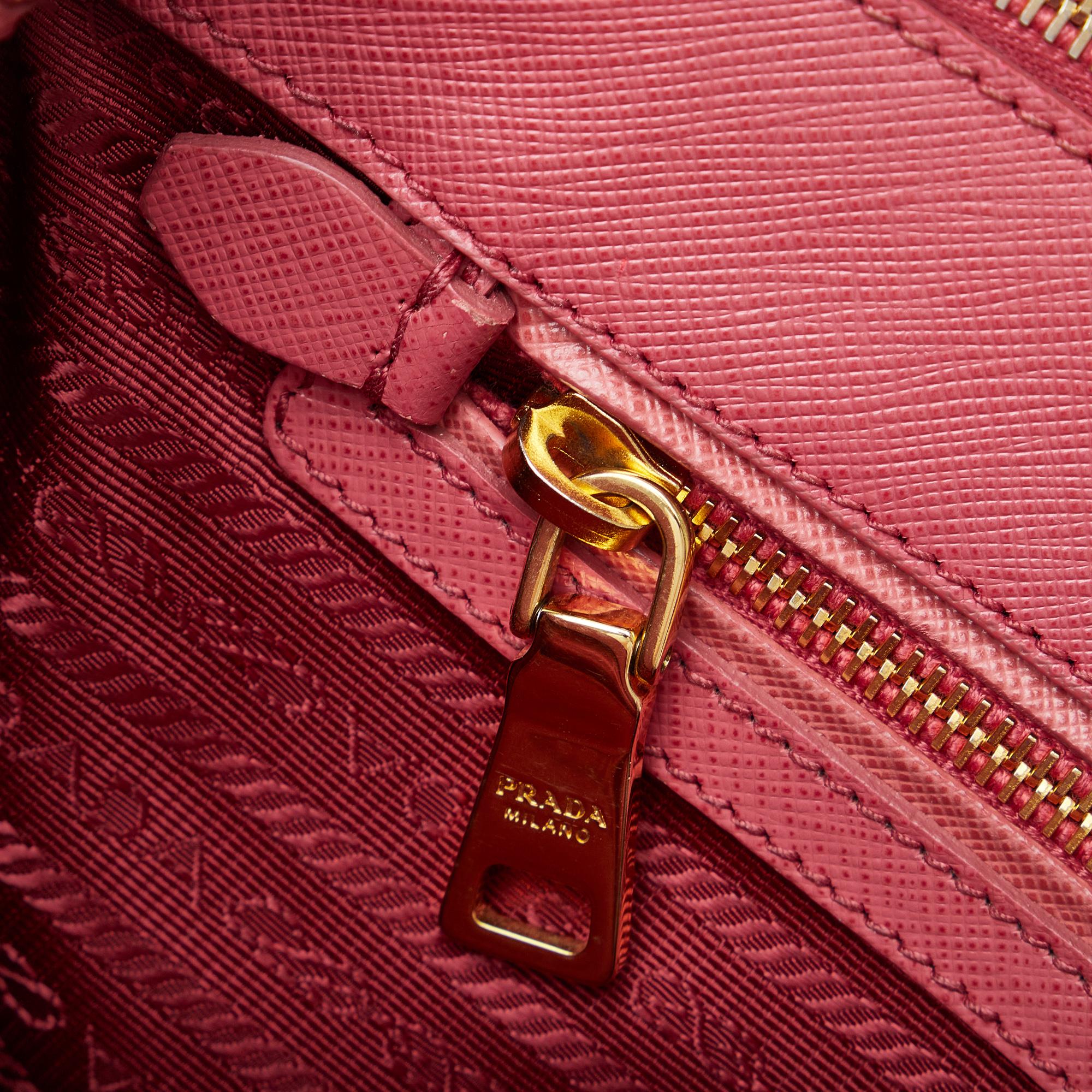 Prada Small Saffiano Galleria Double Zip (SHG-jUELiY)
