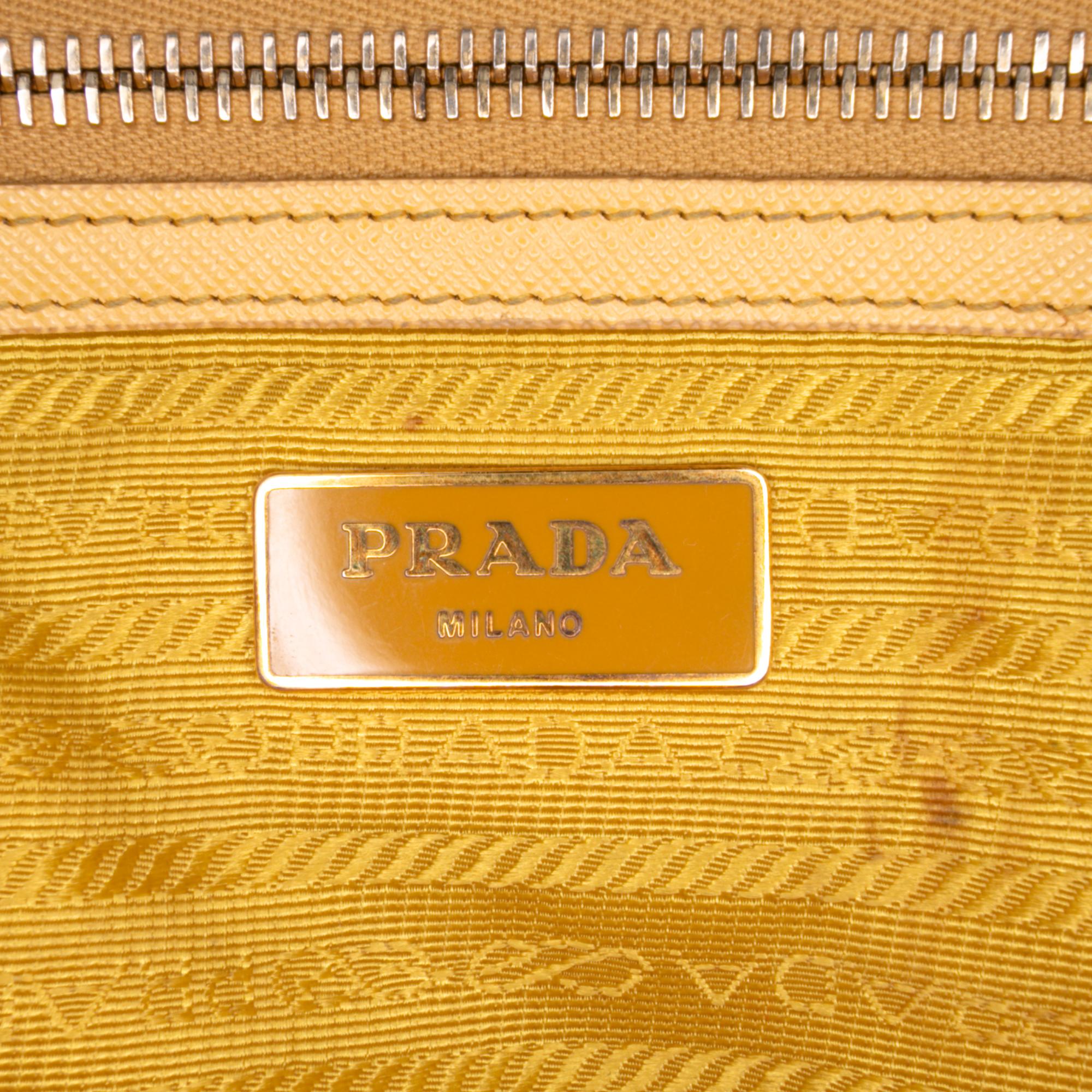 Prada Small Saffiano Lux Galleria Double Zip Satchel
