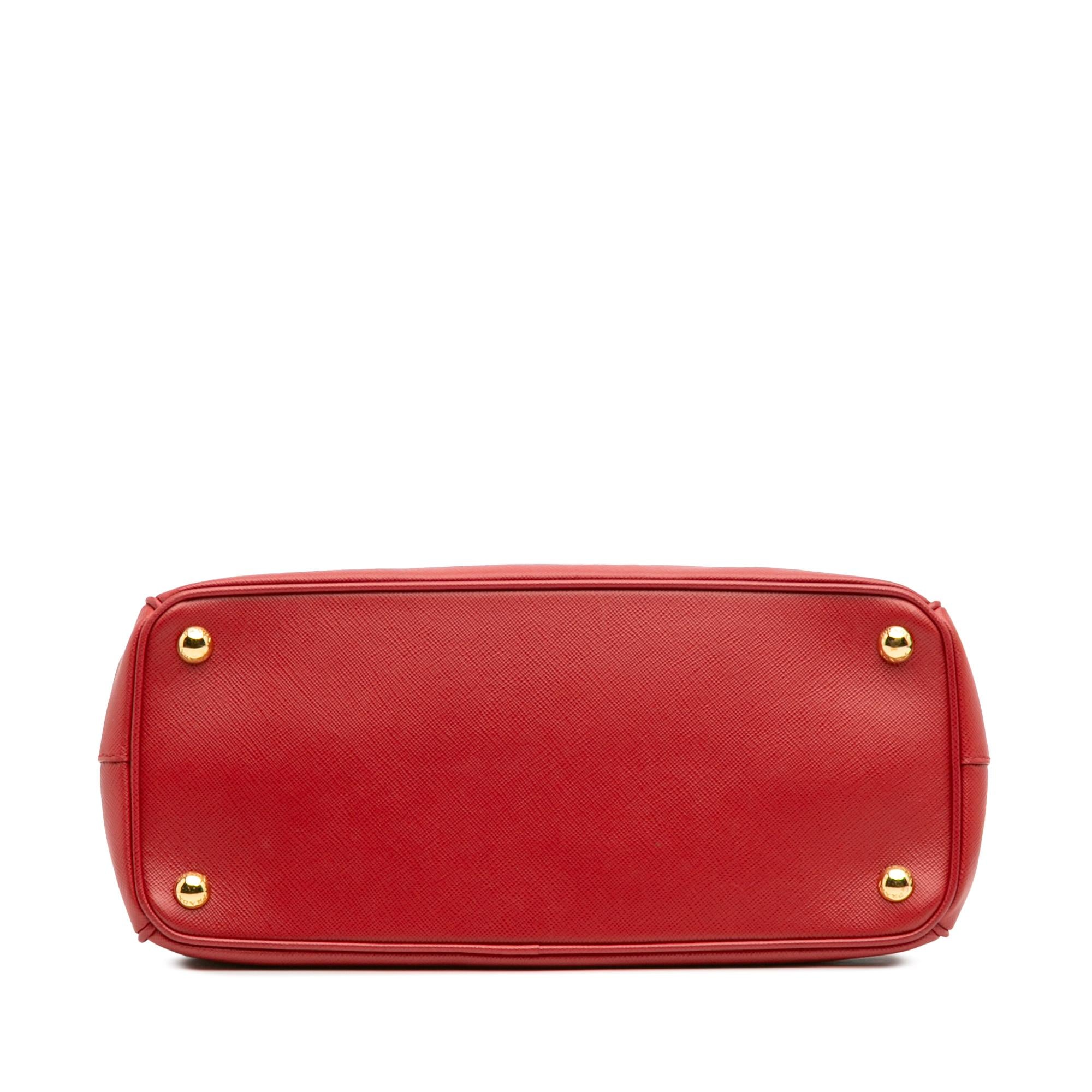Prada Small Saffiano Lux Galleria Double Zip Satchel