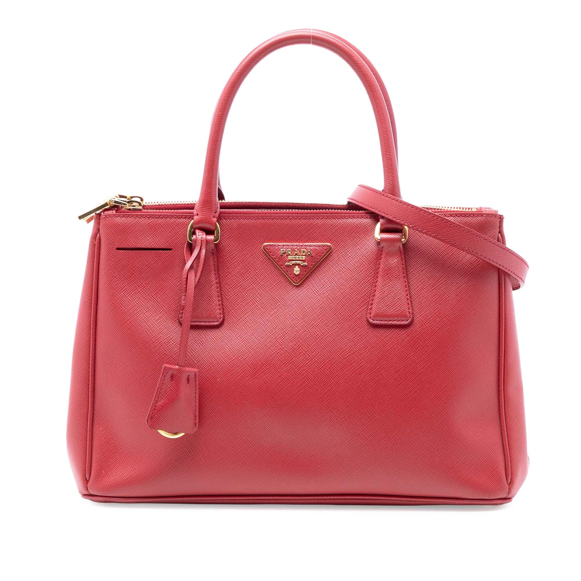 Prada Small Saffiano Lux Galleria Double Zip Satchel