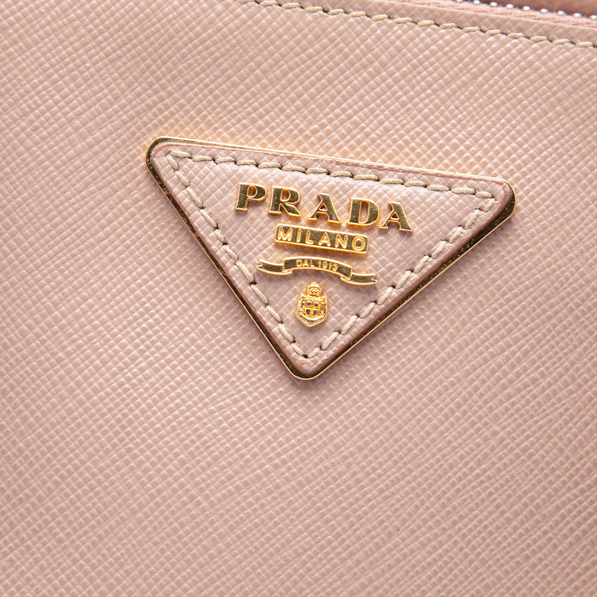 Prada Small Saffiano Lux Galleria Double Zip Satchel