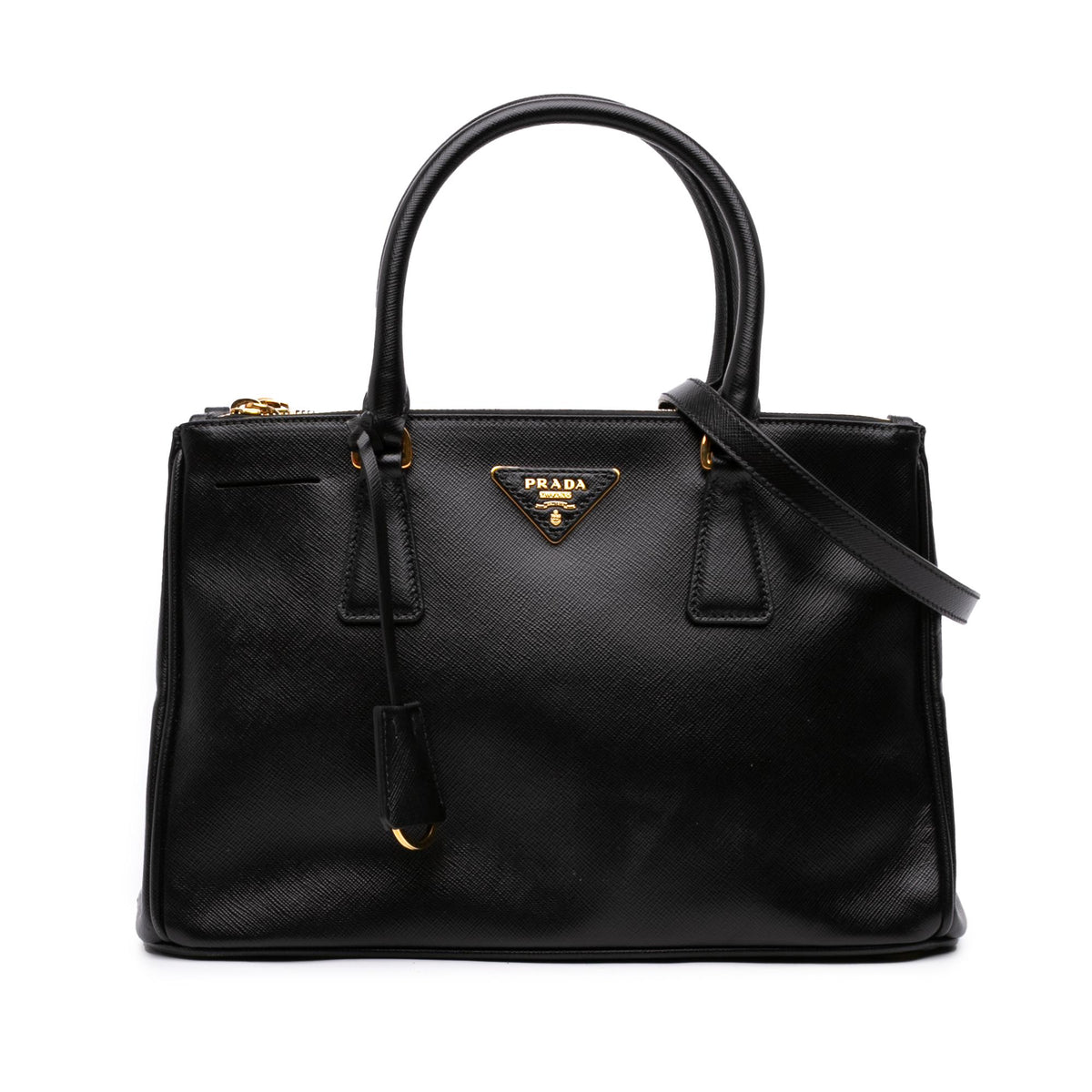 Prada Small Saffiano Lux Galleria Double Zip Satchel