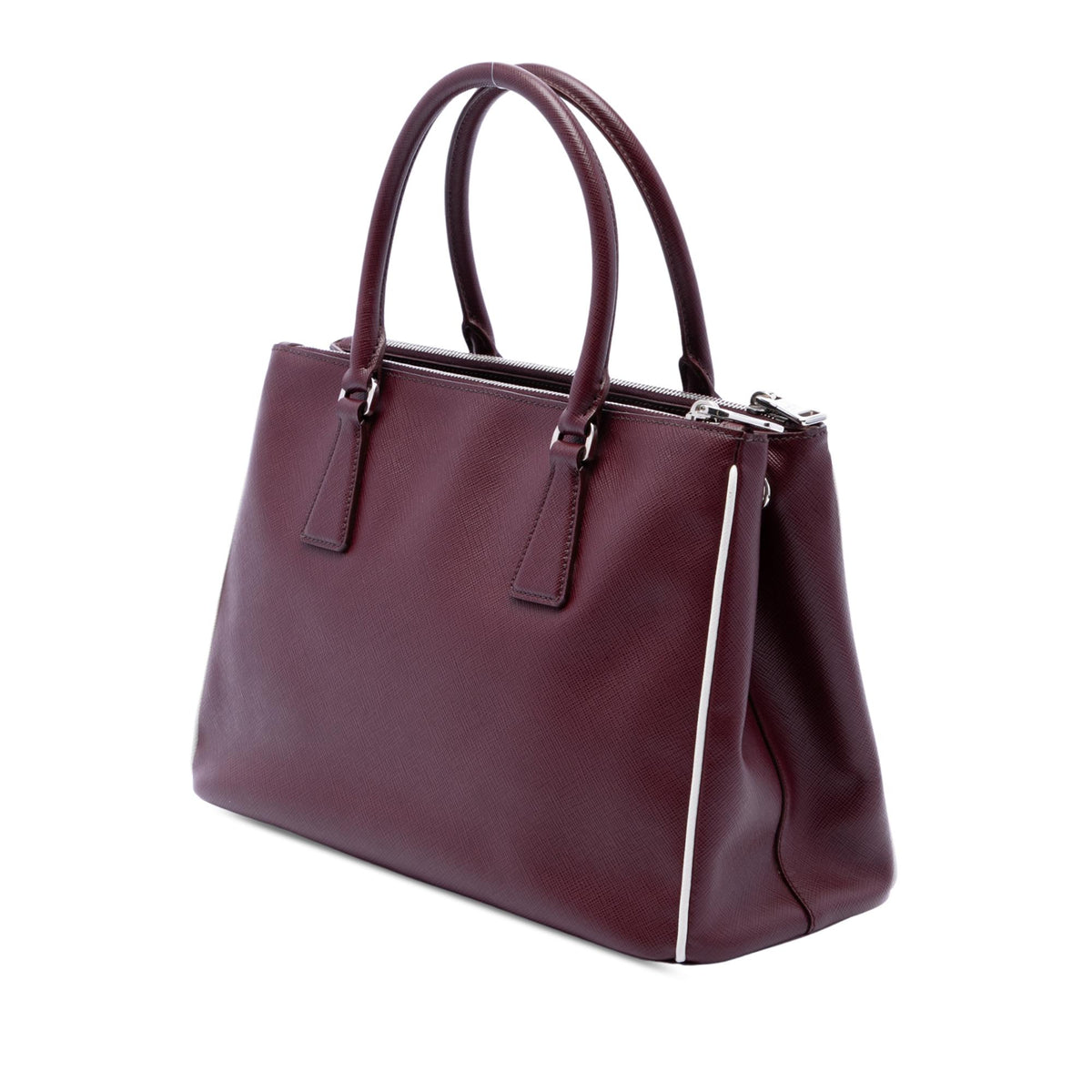 Prada Small Saffiano Lux Galleria Double Zip Satchel