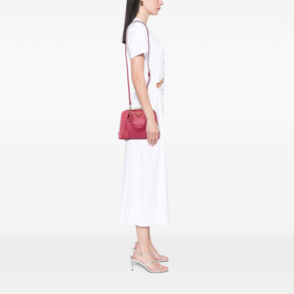 Prada Small Saffiano Lux Promenade Satchel