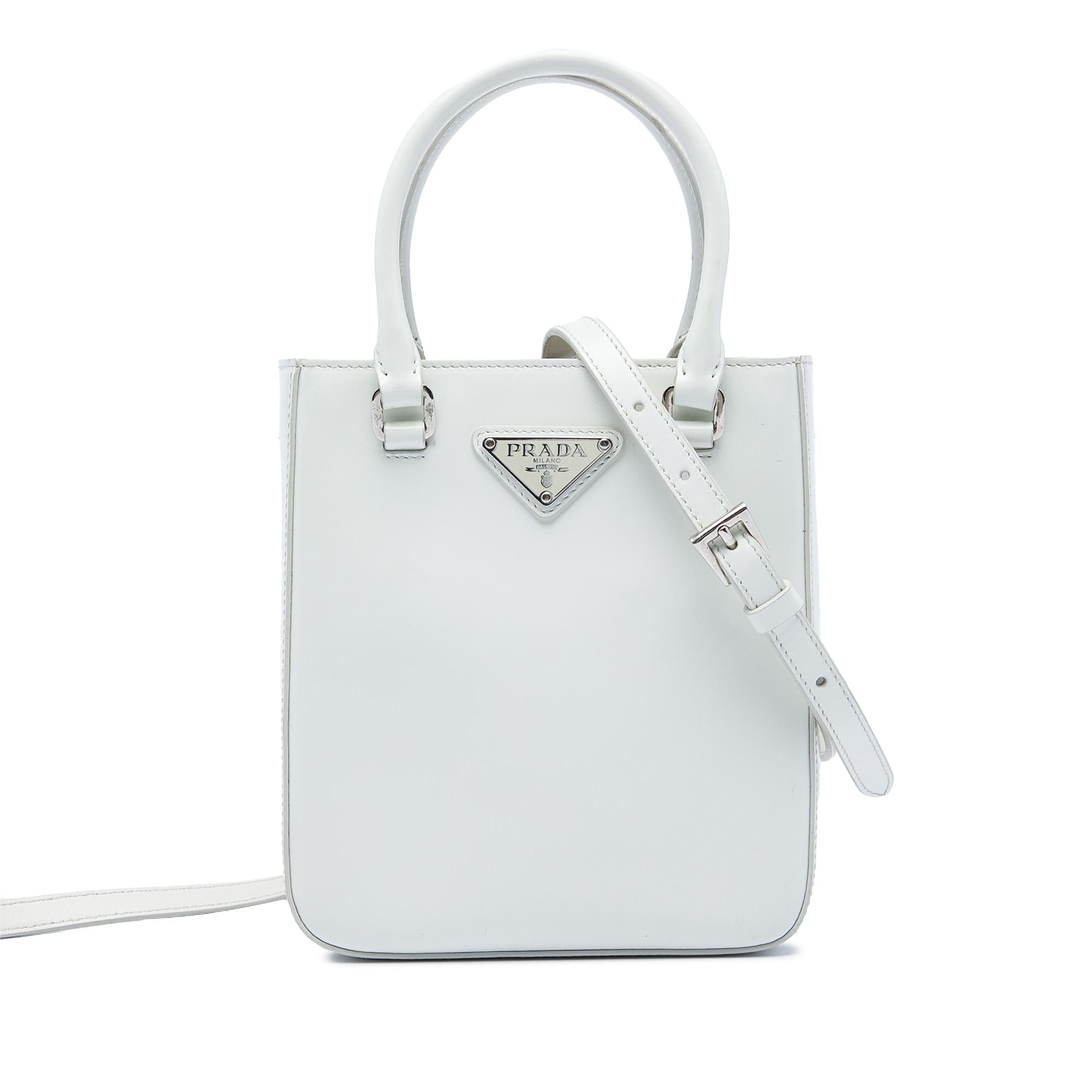 Prada Small Spazzolato Leather Satchel