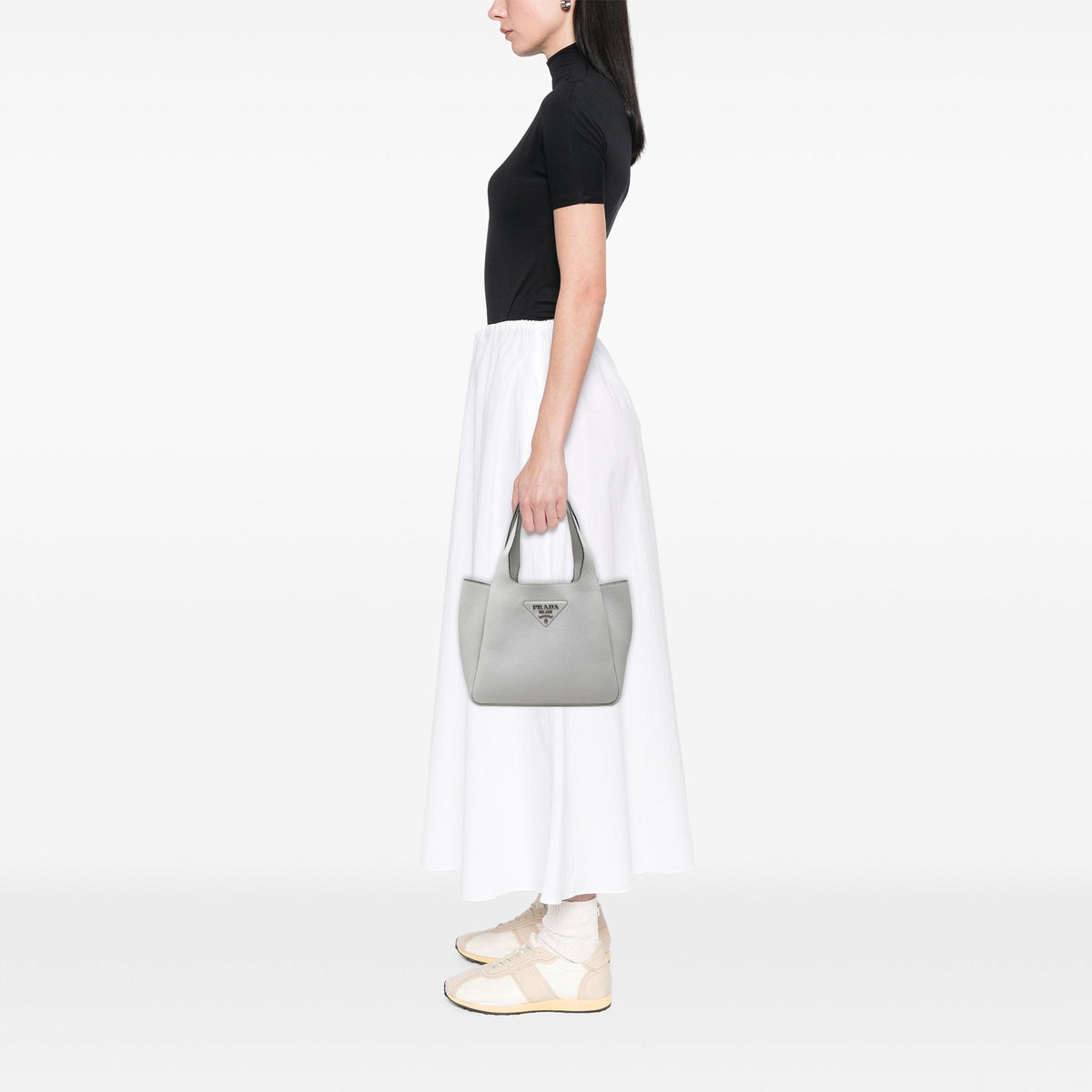 Prada Small Vitello Daino Dynamique Handbag