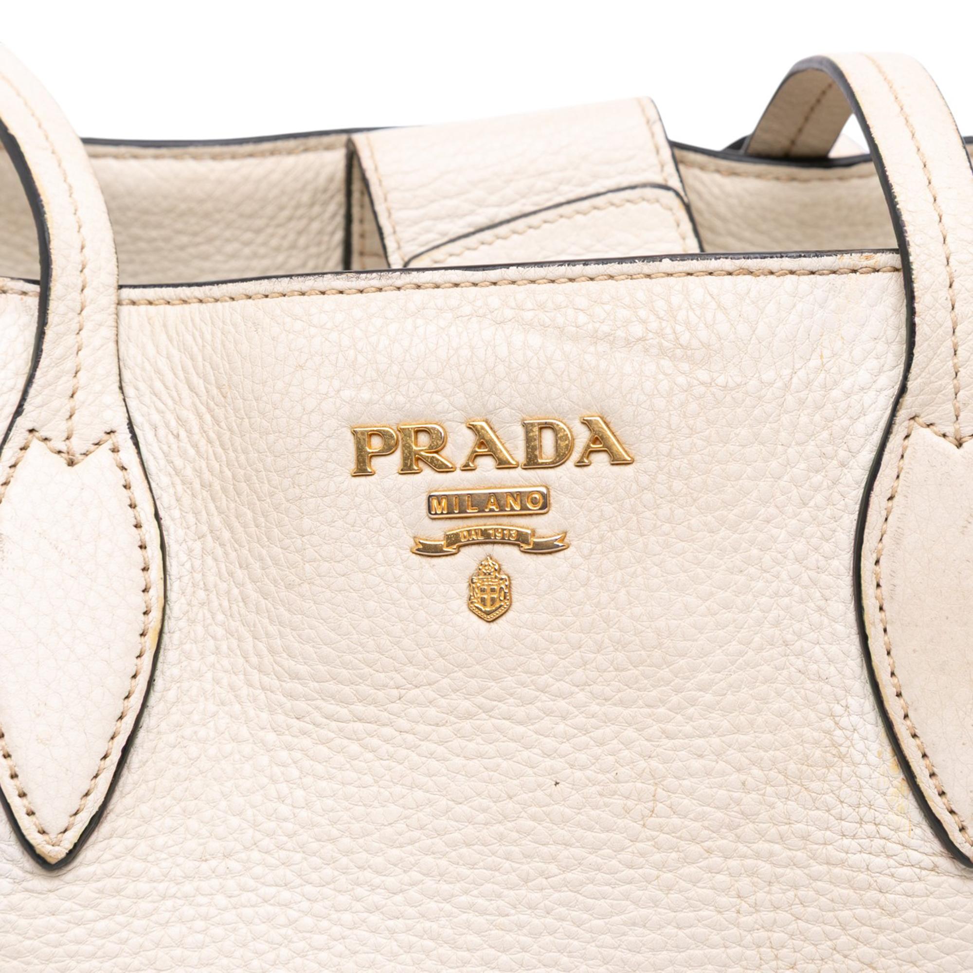 Prada Small Vitello Phenix Tote