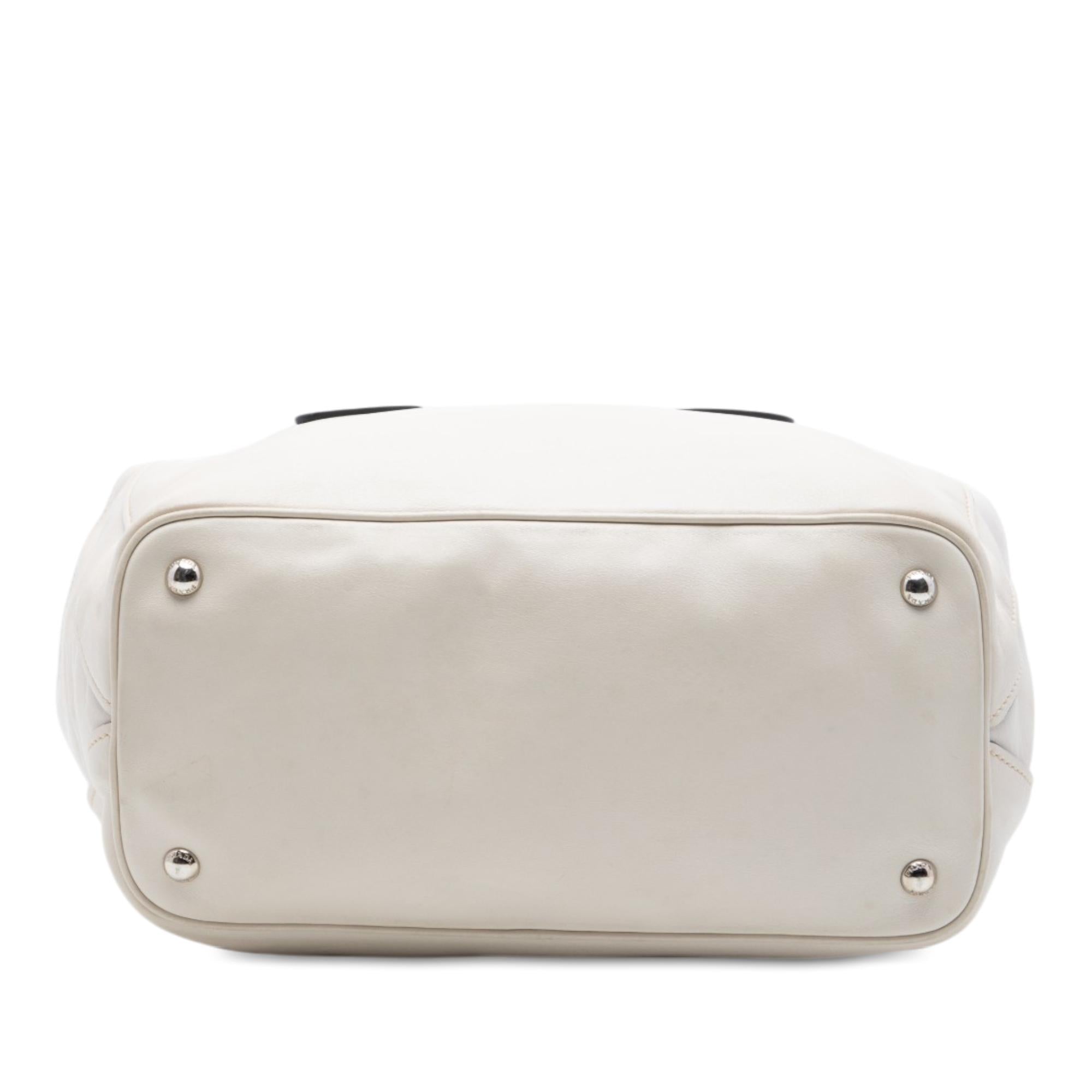 Prada Soft Calf Convertible Shopping Tote