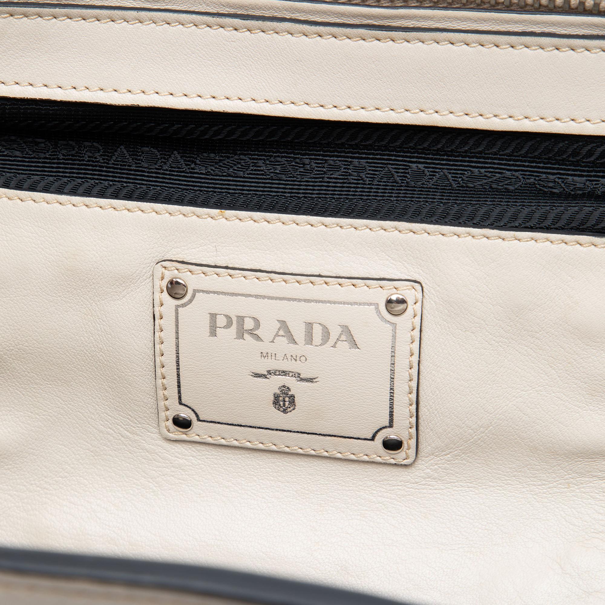 Prada Soft Calf Convertible Shopping Tote