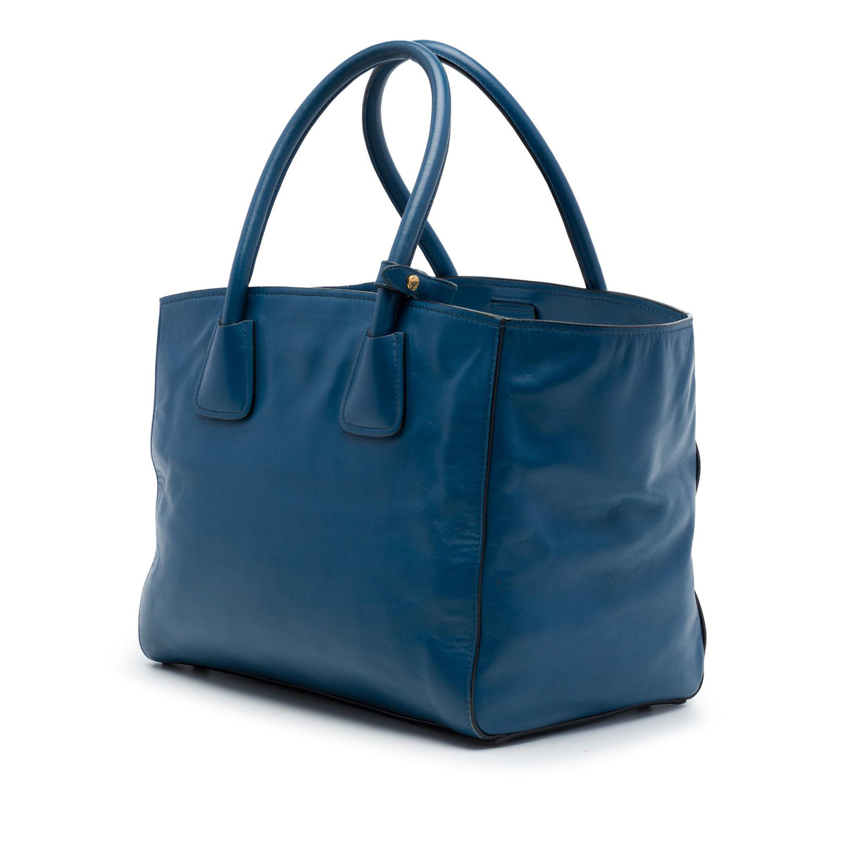 Prada Soft Calf Front Pocket Shopping Tote