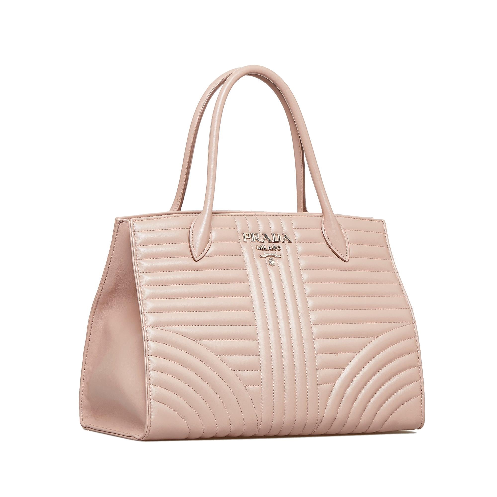 Prada Soft Calf Impunture Diagramme Satchel (SHG-di7DIH)
