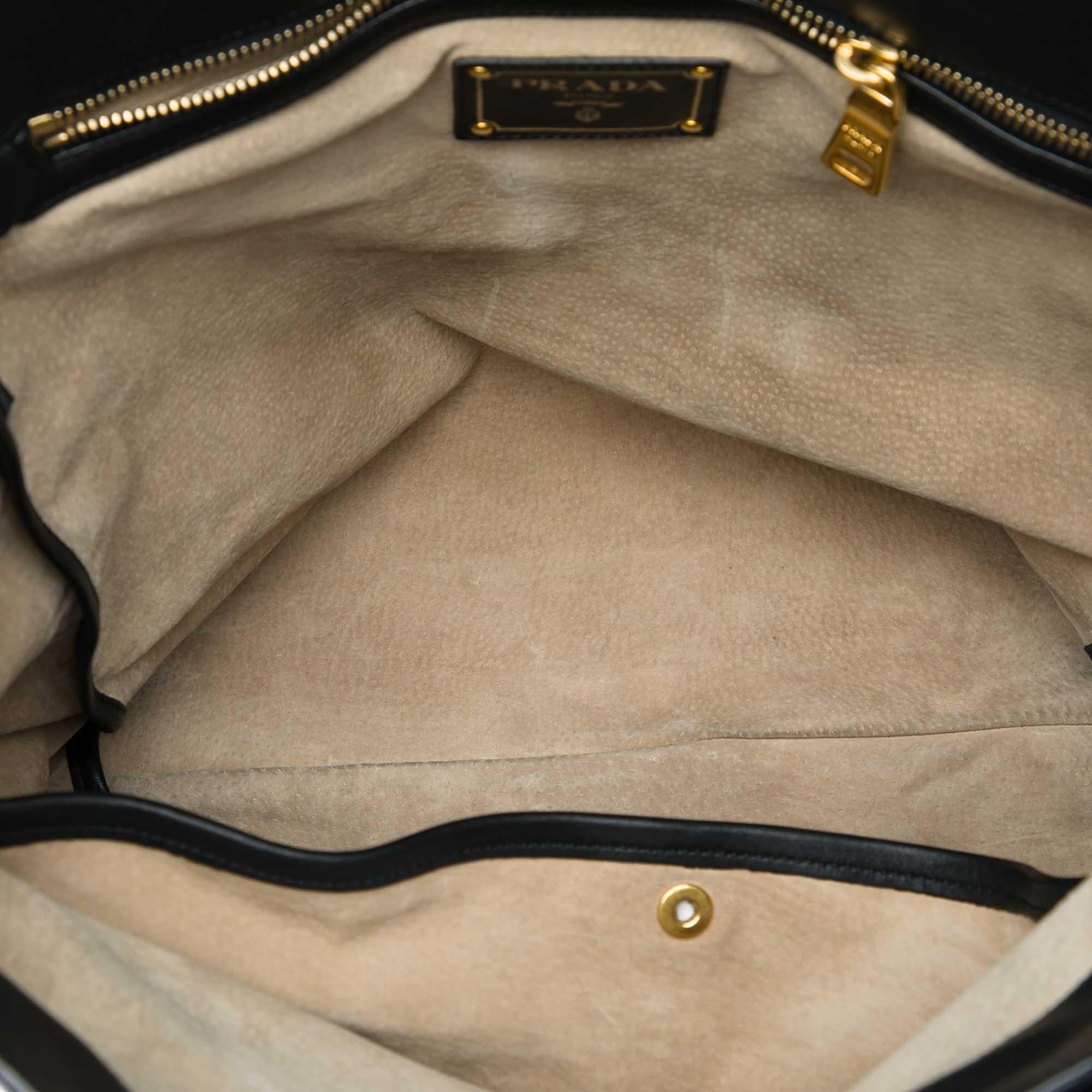 Prada Soft Calf Open Convertible Tote